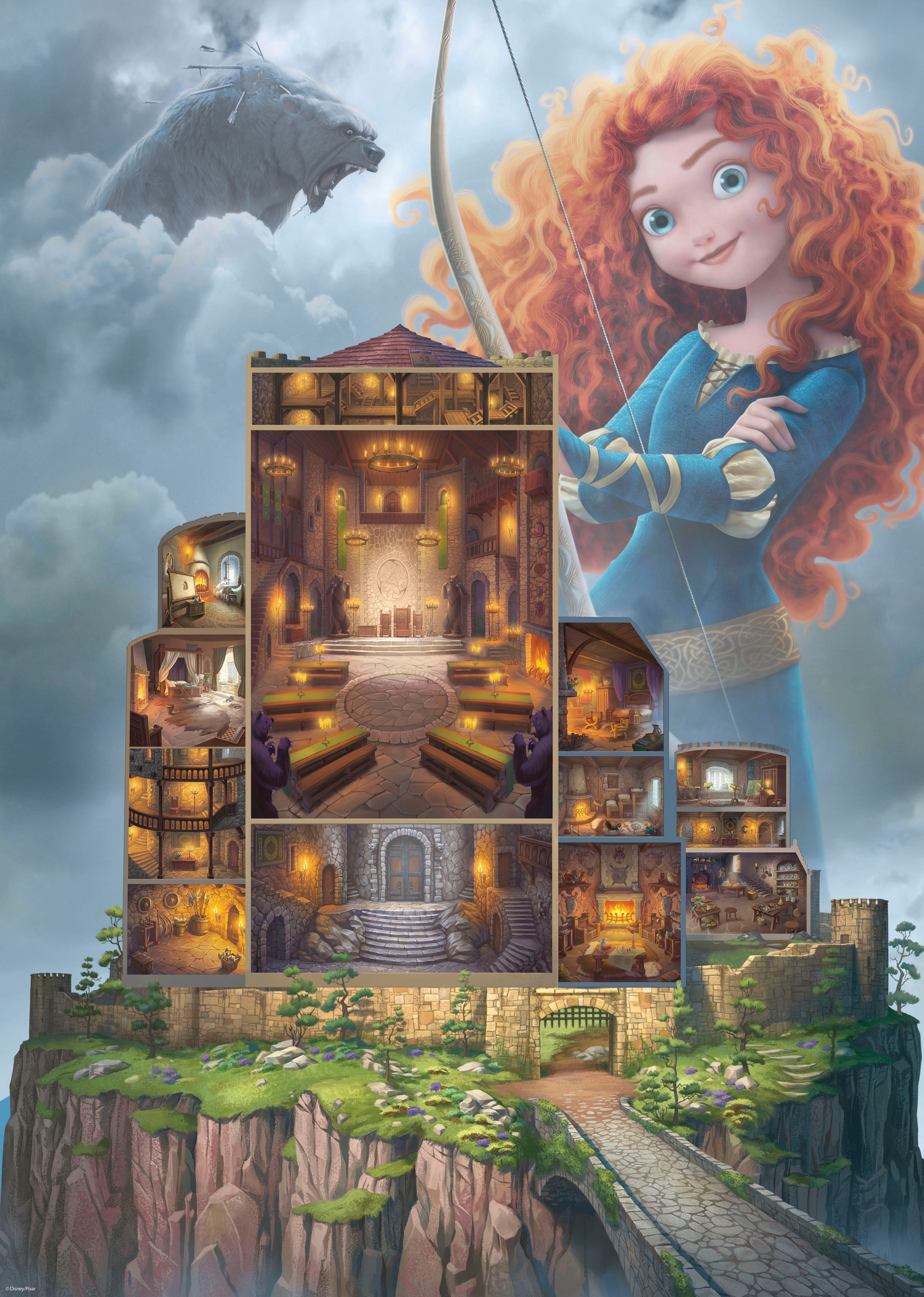Ravensburger Puzzle Castle Collection - Disney Princess, Merida, 1000 Puzzl günstig online kaufen