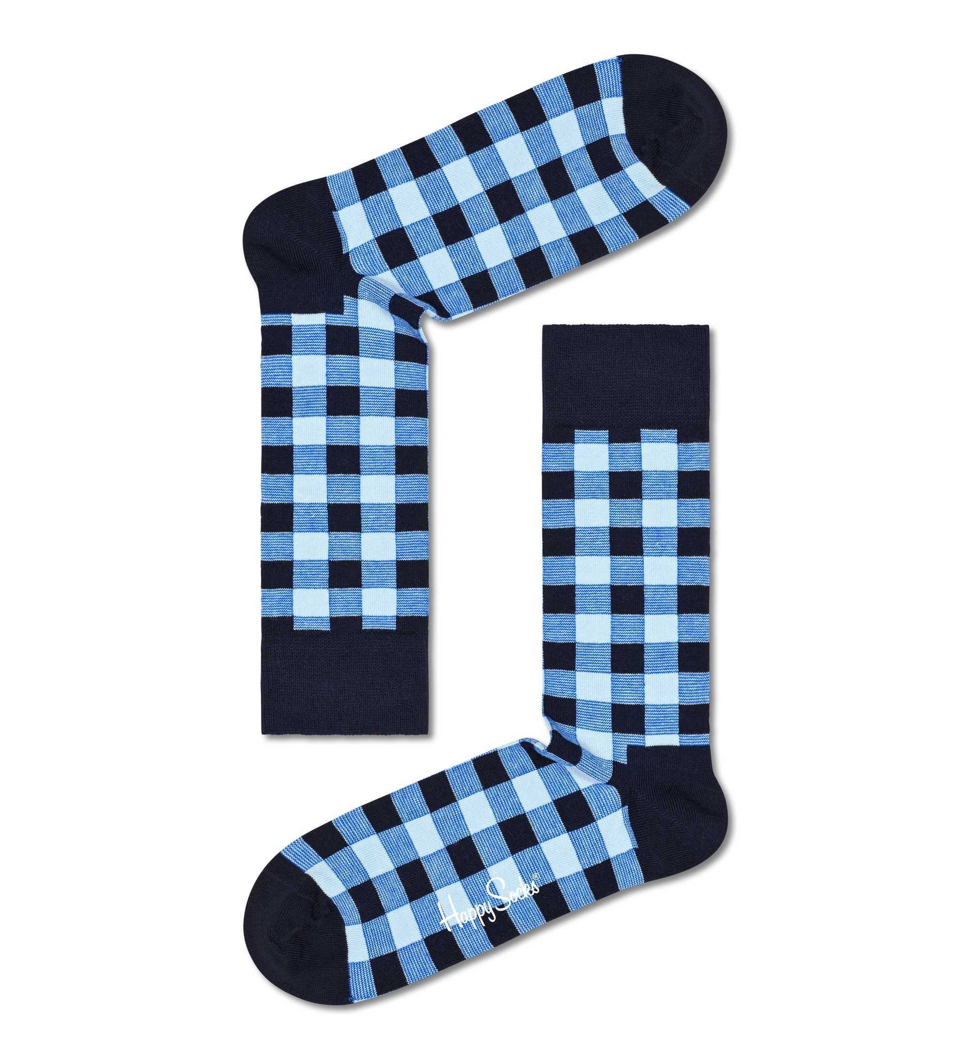 Favourite Socks 4er Happy Unisex Socken, My Kurzsocken Pack Geschenkbox Blues