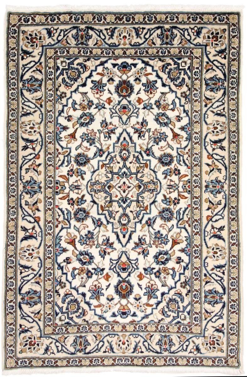 Orientteppich Keshan 99x153 Handgeknüpfter Orientteppich / Perserteppich, Nain Trading, rechteckig, Höhe: 12 mm