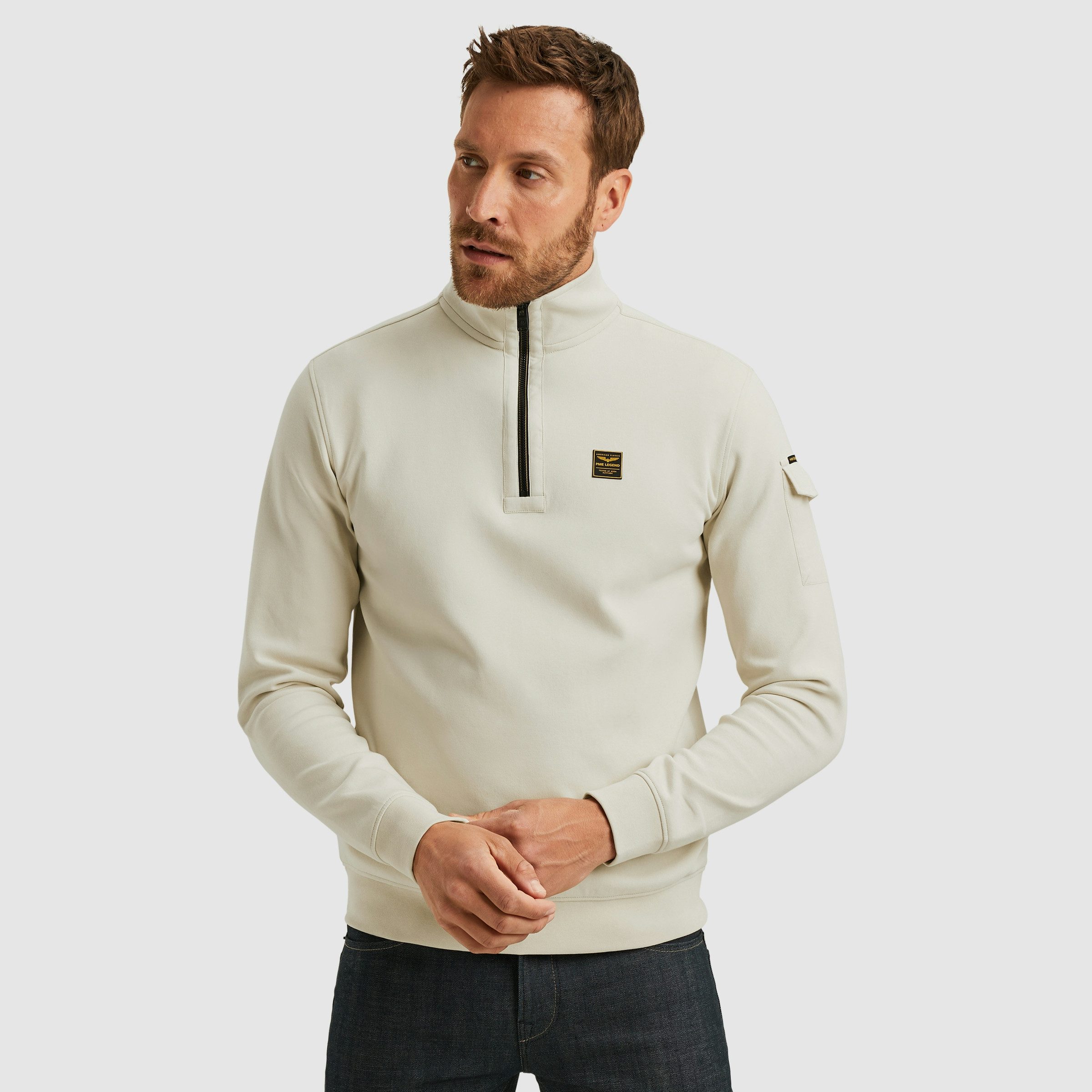 PME LEGEND Sweatshirt mit Logo Stickerei günstig online kaufen