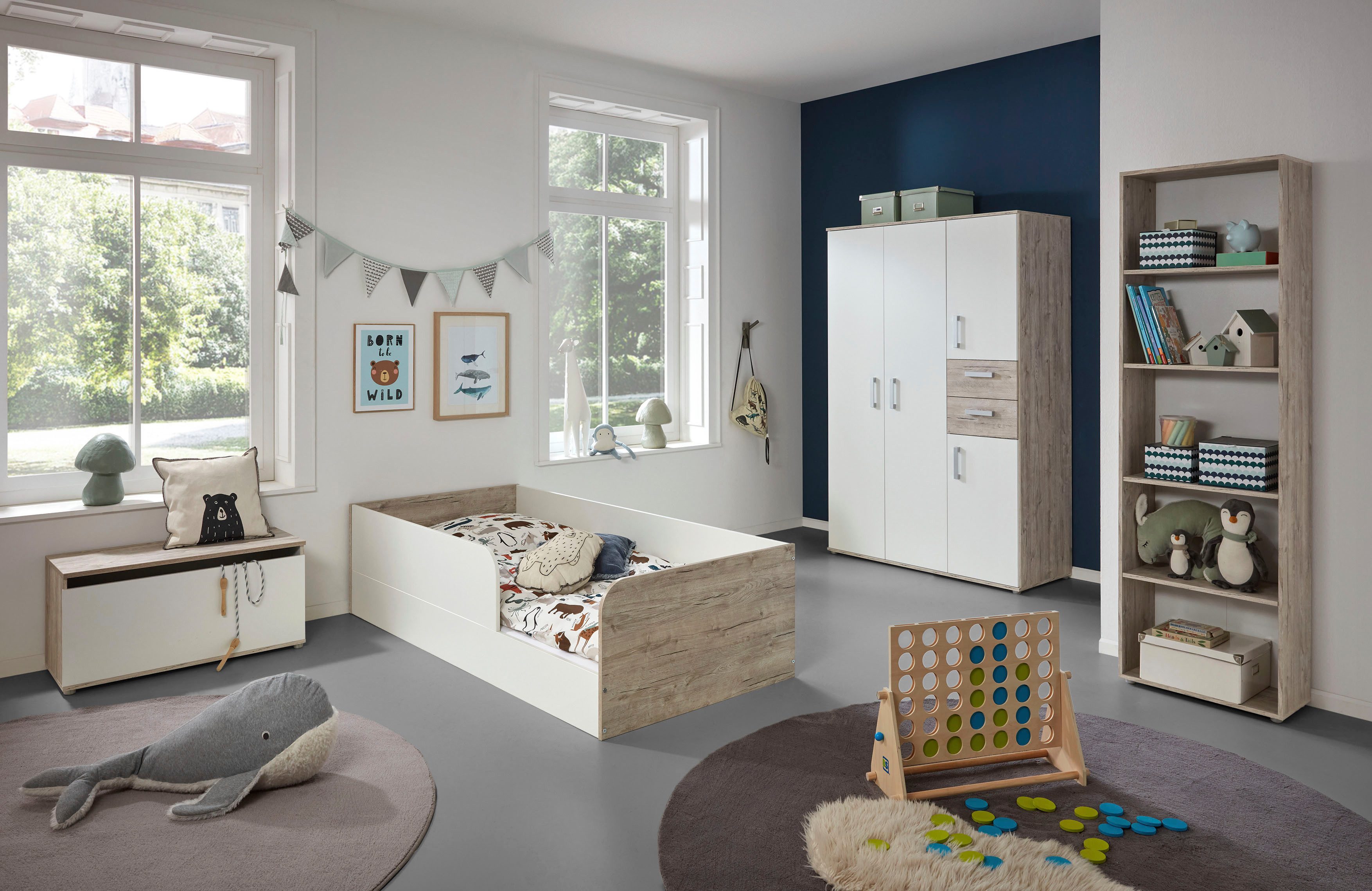 arthur berndt Jugendzimmer-Set Kinderzimmer »Bente« Set 4-teilig, (Set, 4-tlg), Modernes Kleinkinderzimmer - Set