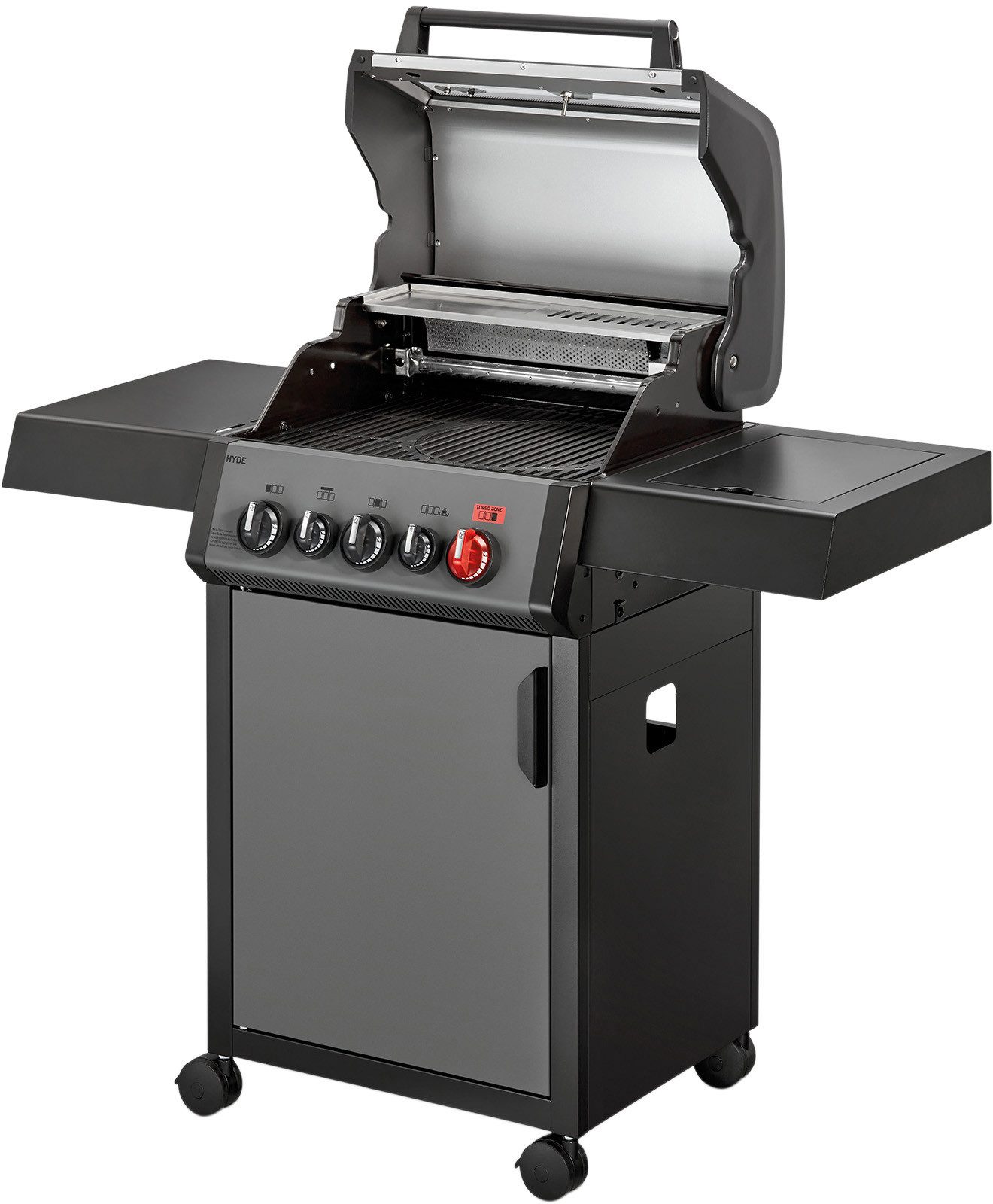 Enders® Gasgrill HYDE 3 SIKR Turbo, erreicht turboschnell extrahohe Temperaturen für scharfes Anbraten​
