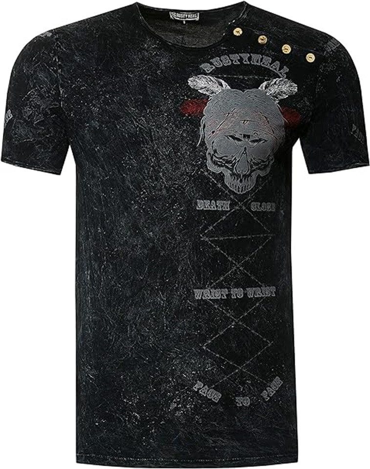 Rusty Neal T-Shirt, mit seitlichem Print günstig online kaufen