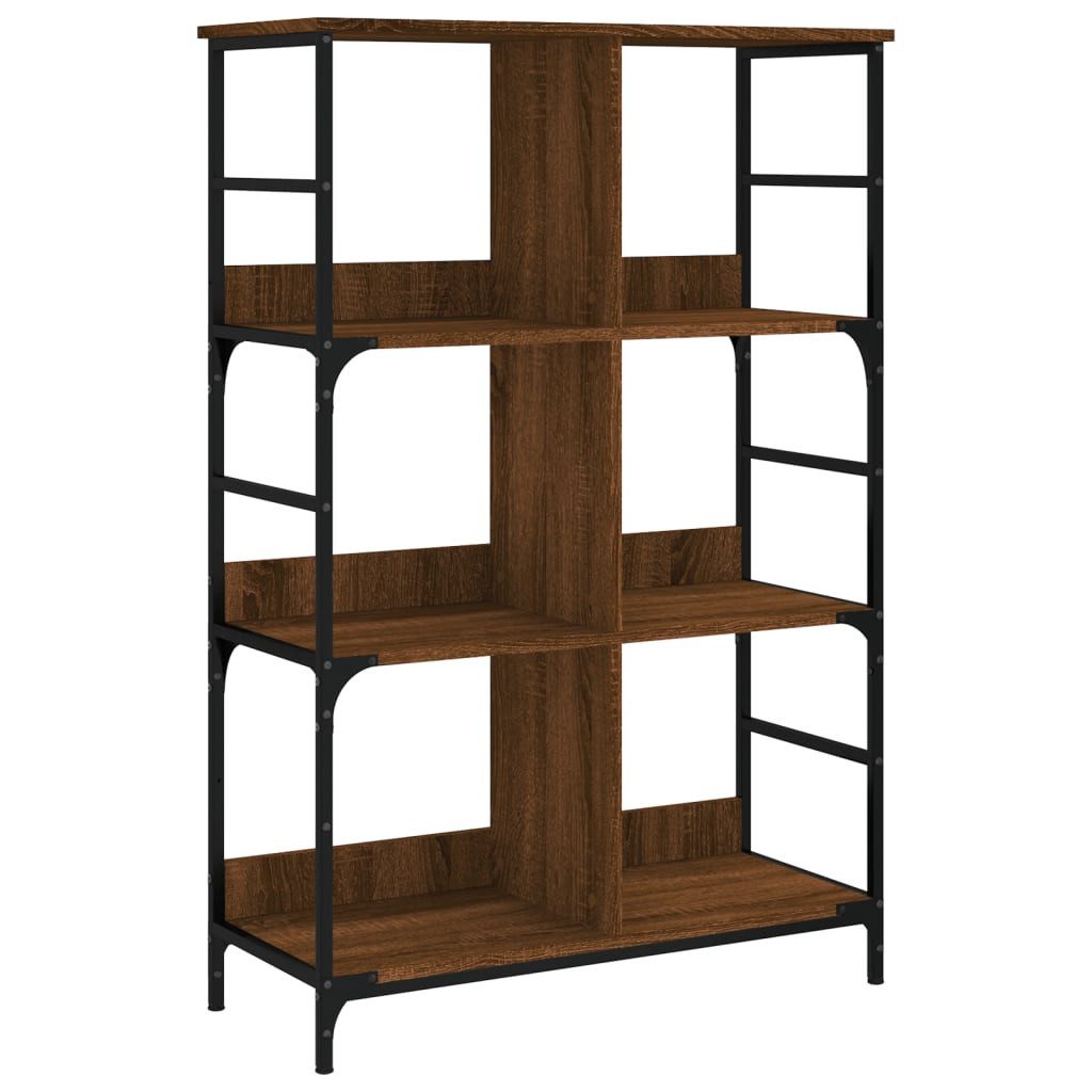 vidaXL Bücherregal Bücherregal Braun Eichen-Optik 78,5x33x117,5 günstig online kaufen