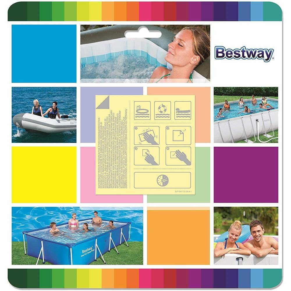 Bestway Reparatur-Set Flicken, 10-St., wasserfest, selbstklebend, Aufblasartikel für