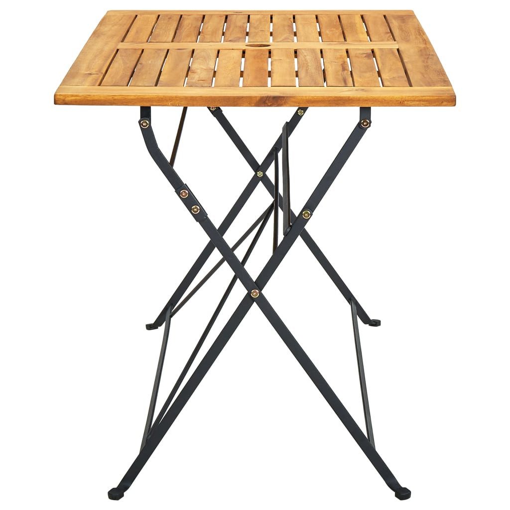 vidaXL Gartentisch Klappbarer Gartentisch 120x70x74 cm Massivholz (1-St)