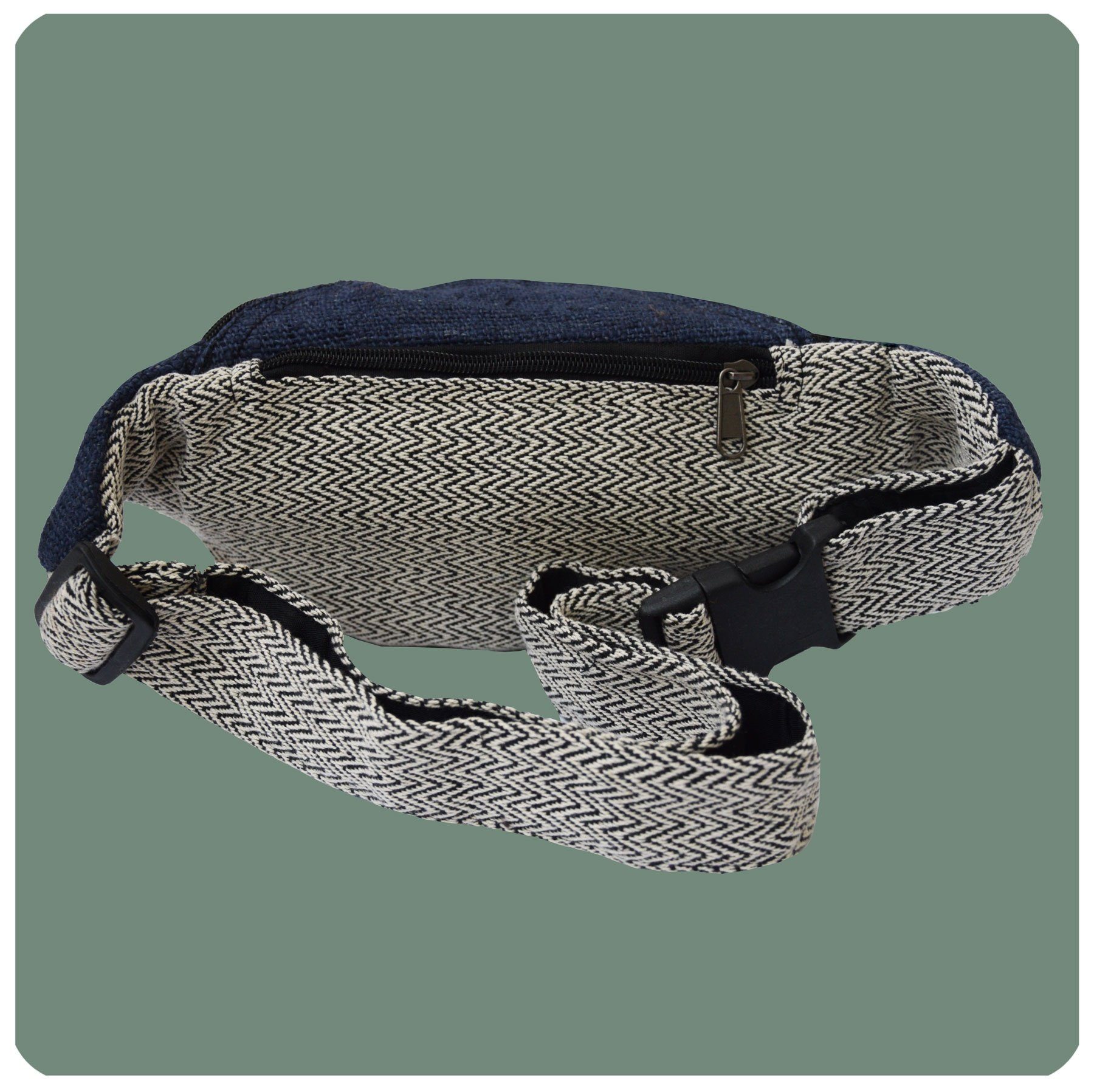 SIMANDRA Gürteltasche Bauchtasche Gürteltasche, Hüfttasche aus Hanf handgefertigt in Nepal