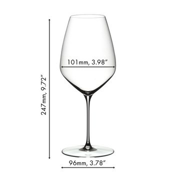 RIEDEL THE WINE GLASS COMPANY Glas Veloce, Kristallglas