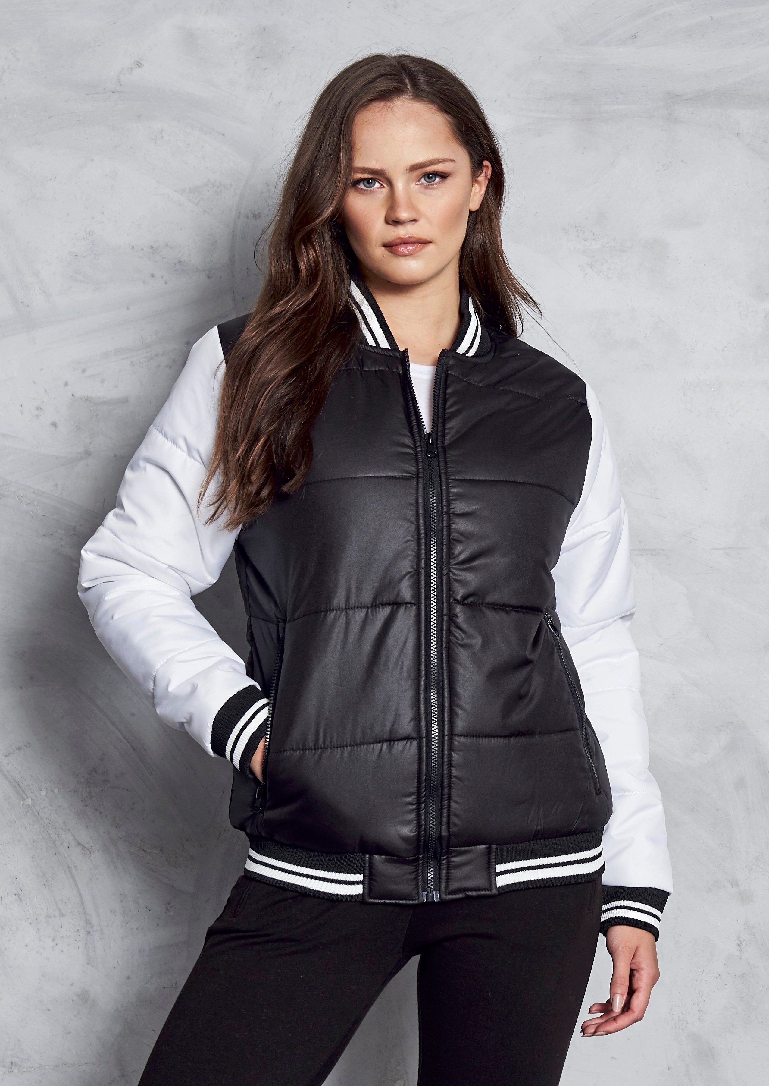 Frauen Style Bomber Jacket Damen Bomberjacke / Mädchen u. Jacken für AWDIS College Jacke Puffer