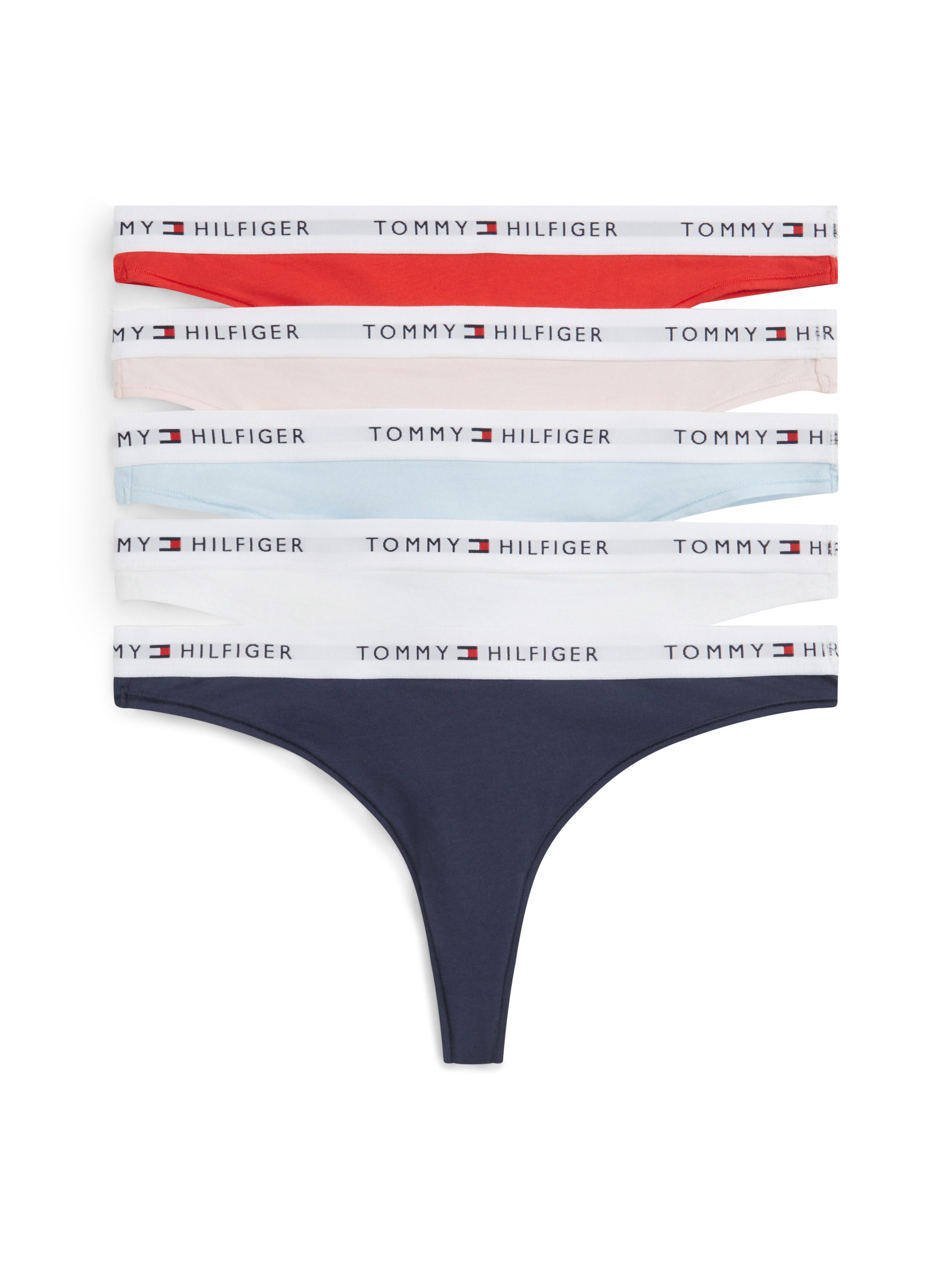 Tommy Hilfiger Underwear Tanga (5-St) Körpernahe Passform mit elastischem B günstig online kaufen