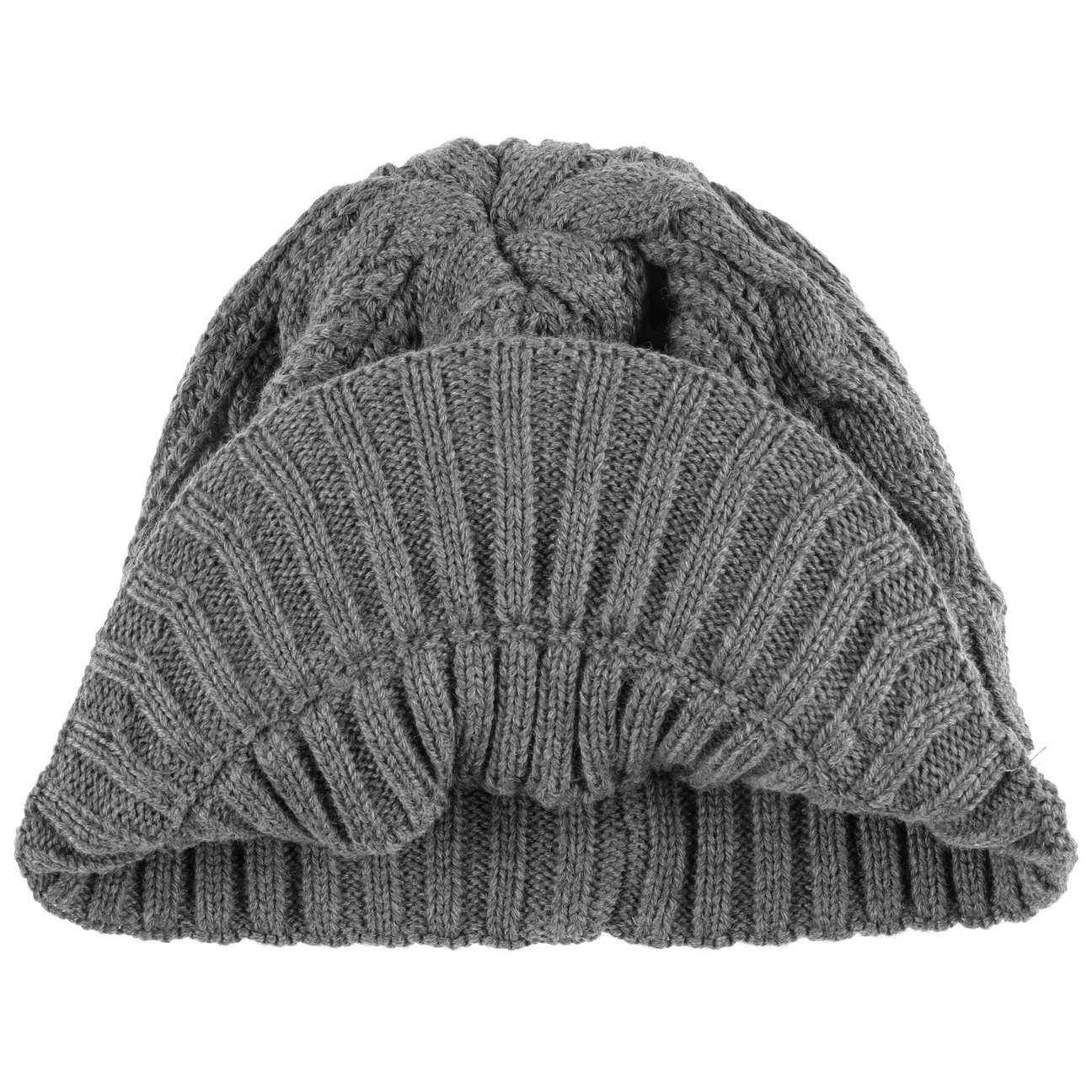 Schirm, the Eisbär Made Strickcap in mit grau Strickmütze EU (1-St)