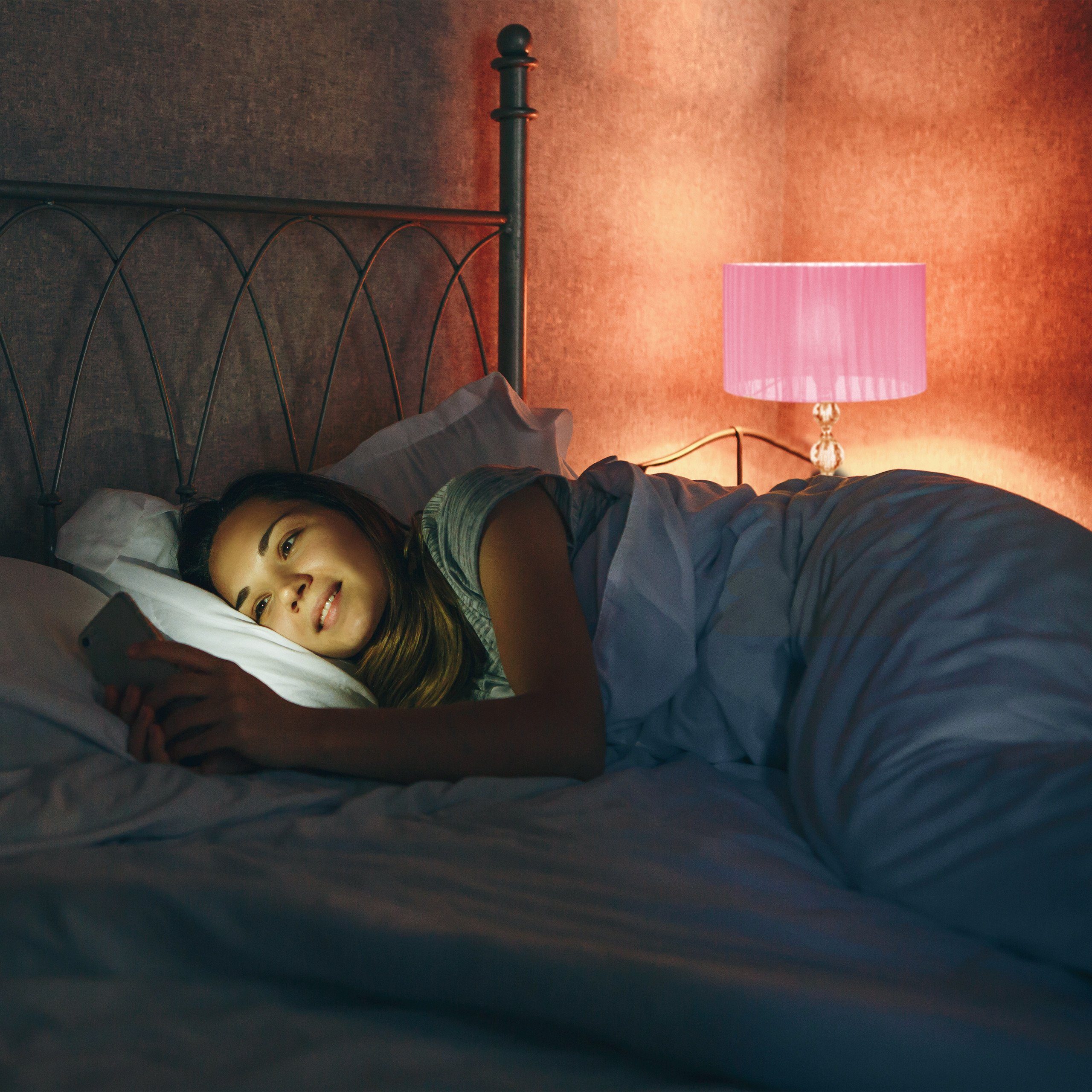 relaxdays Tischleuchte Tischlampe Kristall in Rosa