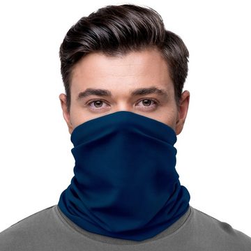 Maskworld Verkleidungsmaske Schlauchschal blau, Elastisches Halstuch für alle Gelegenheiten