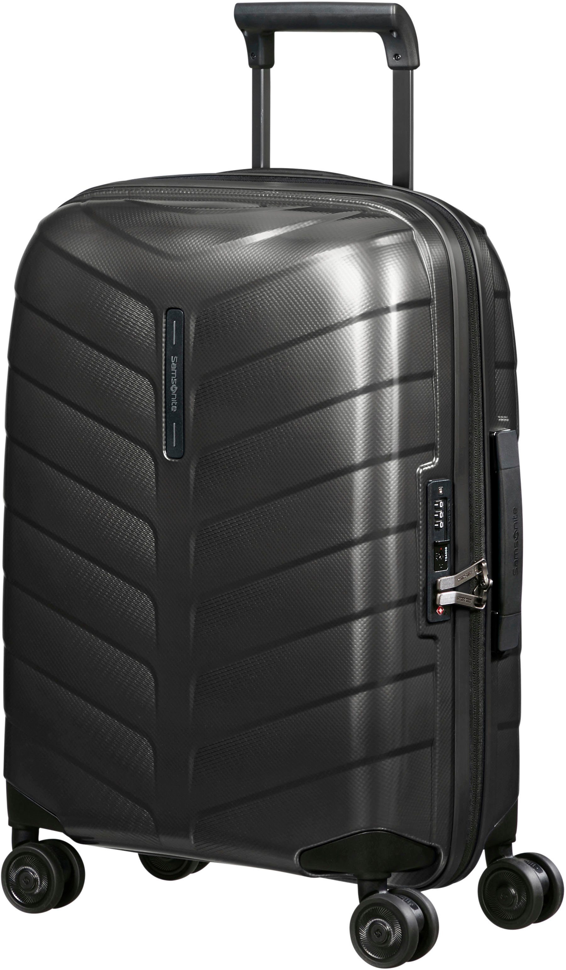 Samsonite Hartschalen-Trolley ATTRIX, verschiedene Größen und Farben, 4 Rollen, aus Polypropylen, mit Bodenfach, Reißverschlussfach und Tasche