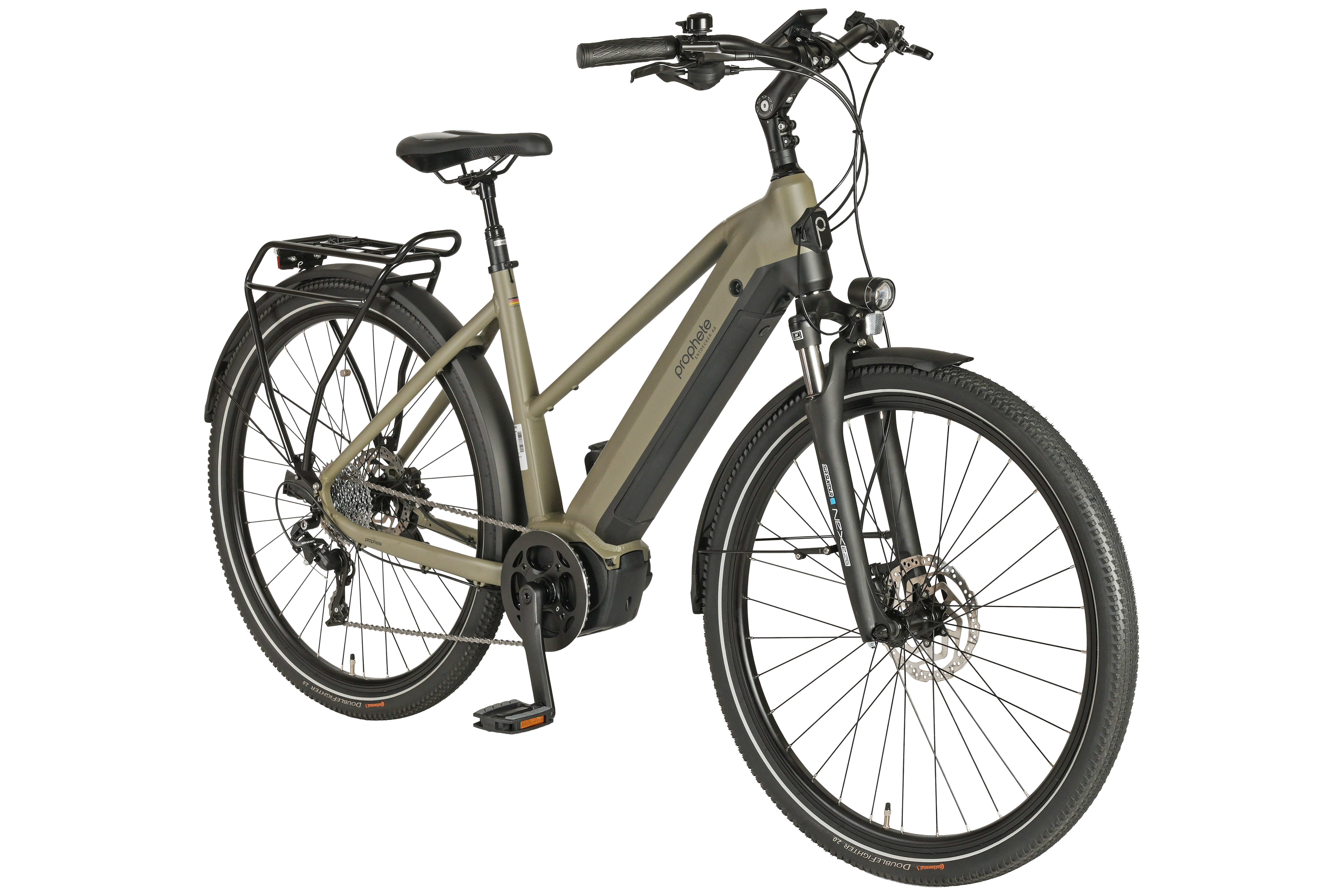 Prophete E-Bike Trekkingrad Entdecker 4.0, 10 Gang microSHIFT XLE Schaltwerk, Kettenschaltung, Mittelmotor, 540 Wh, Pedelec, Elektrofahrrad für Damen