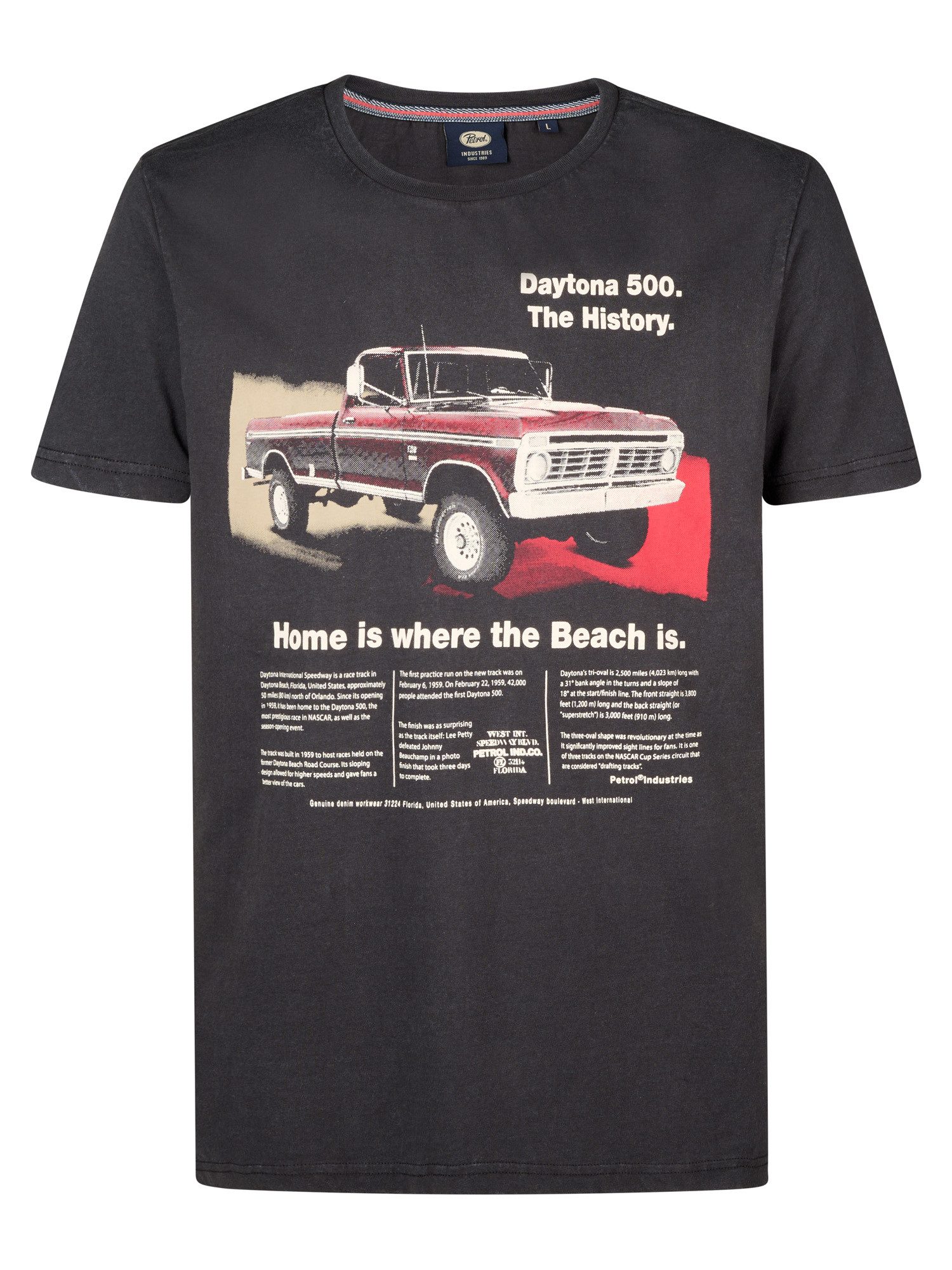 Petrol Industries T-Shirt Lido mit Aufdruck