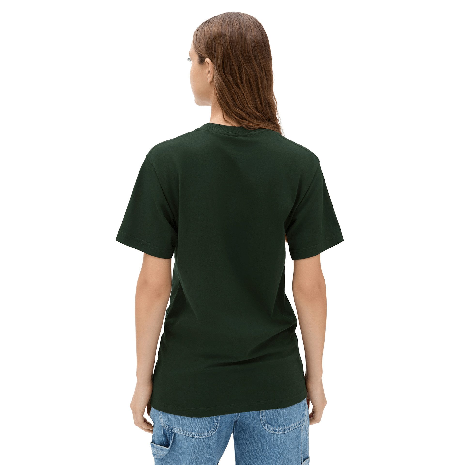 Vans T-Shirt LEFT CHEST LOGO TEE mit kleinem Logodruck auf der Brust, hüftlang