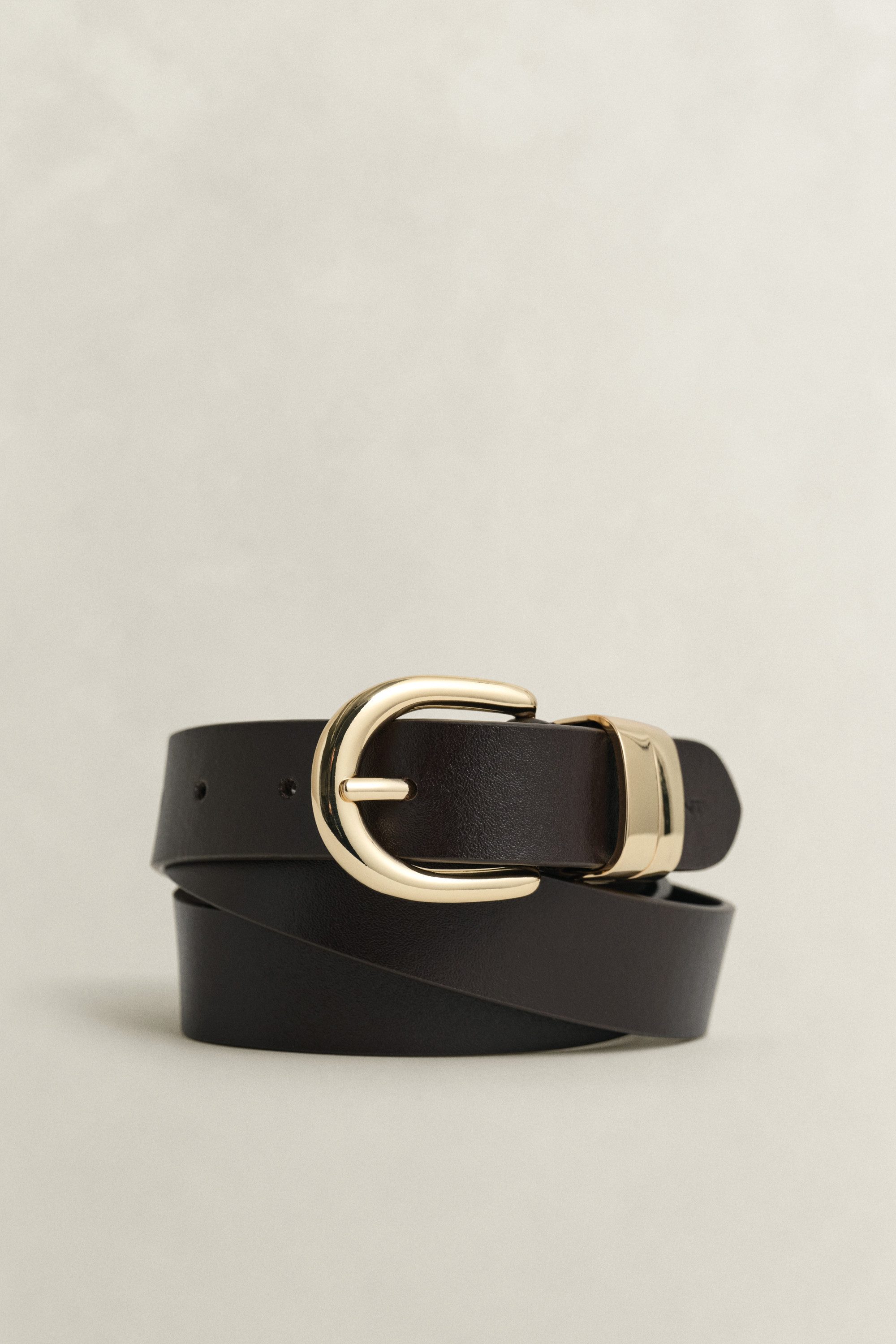 Gant Ledergürtel CHUNKY KEEPER LEATHER BELT Größenverstellbar durch Einfachdornschließe