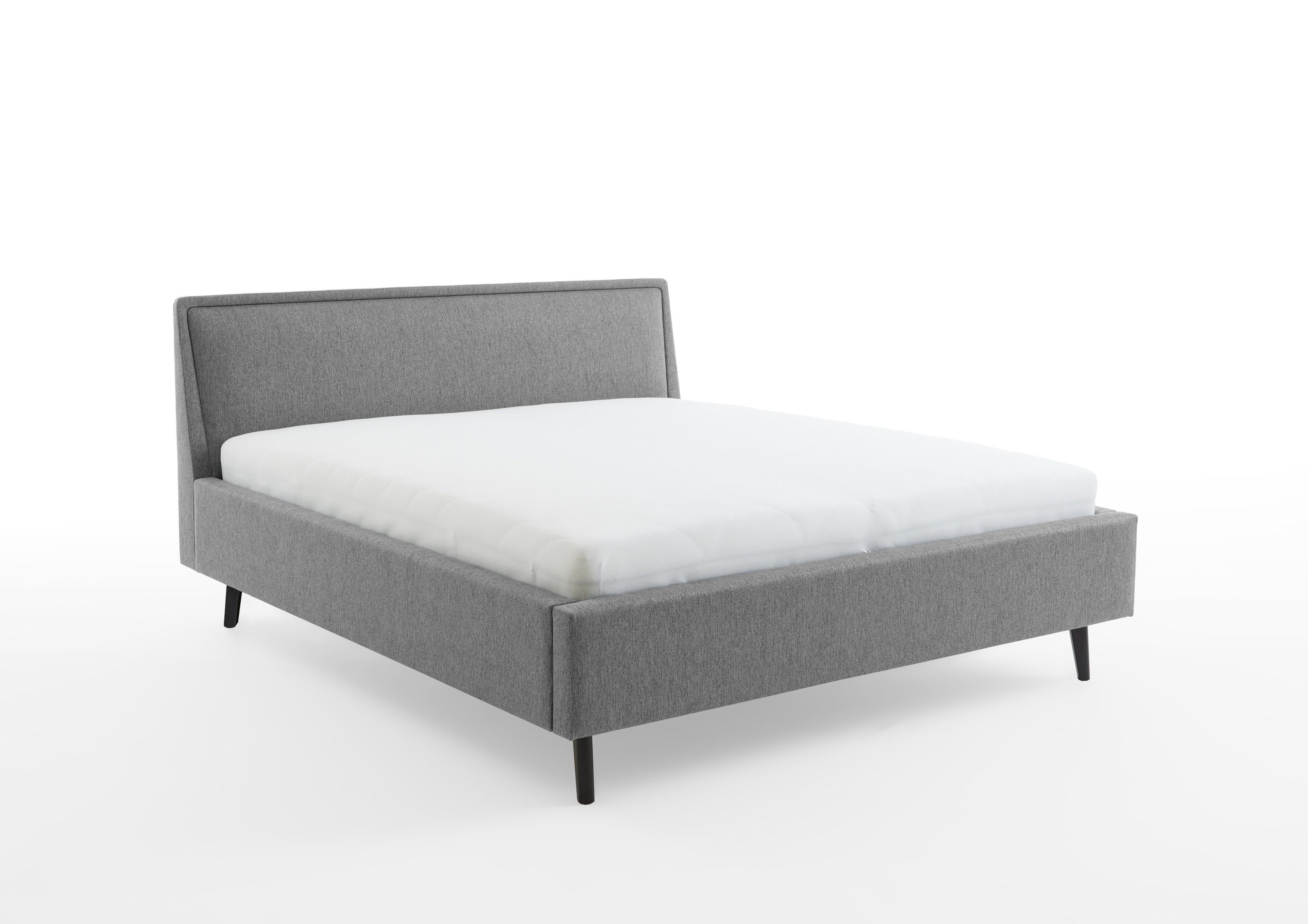freiraum Polsterbett Frieda, Liegefläche 180x200 cm, grau, Stellmaß: 196x105x224cm (BxHxT)