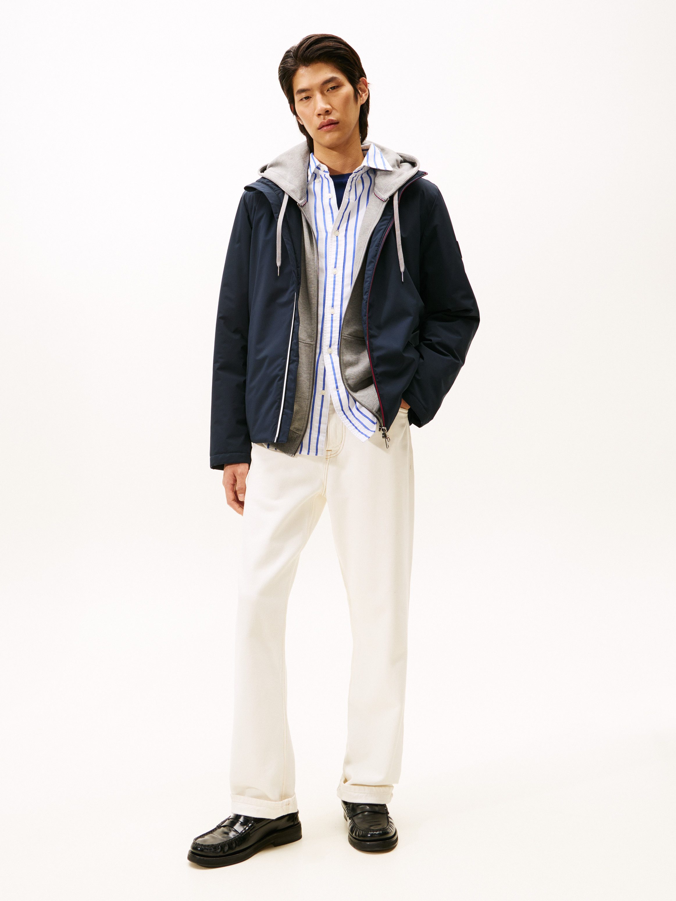 Tommy Hilfiger Funktionsjacke HOODED JACKET Kapuzenjacke Freizeitjacke Übergangsjacke Funktionsjacke