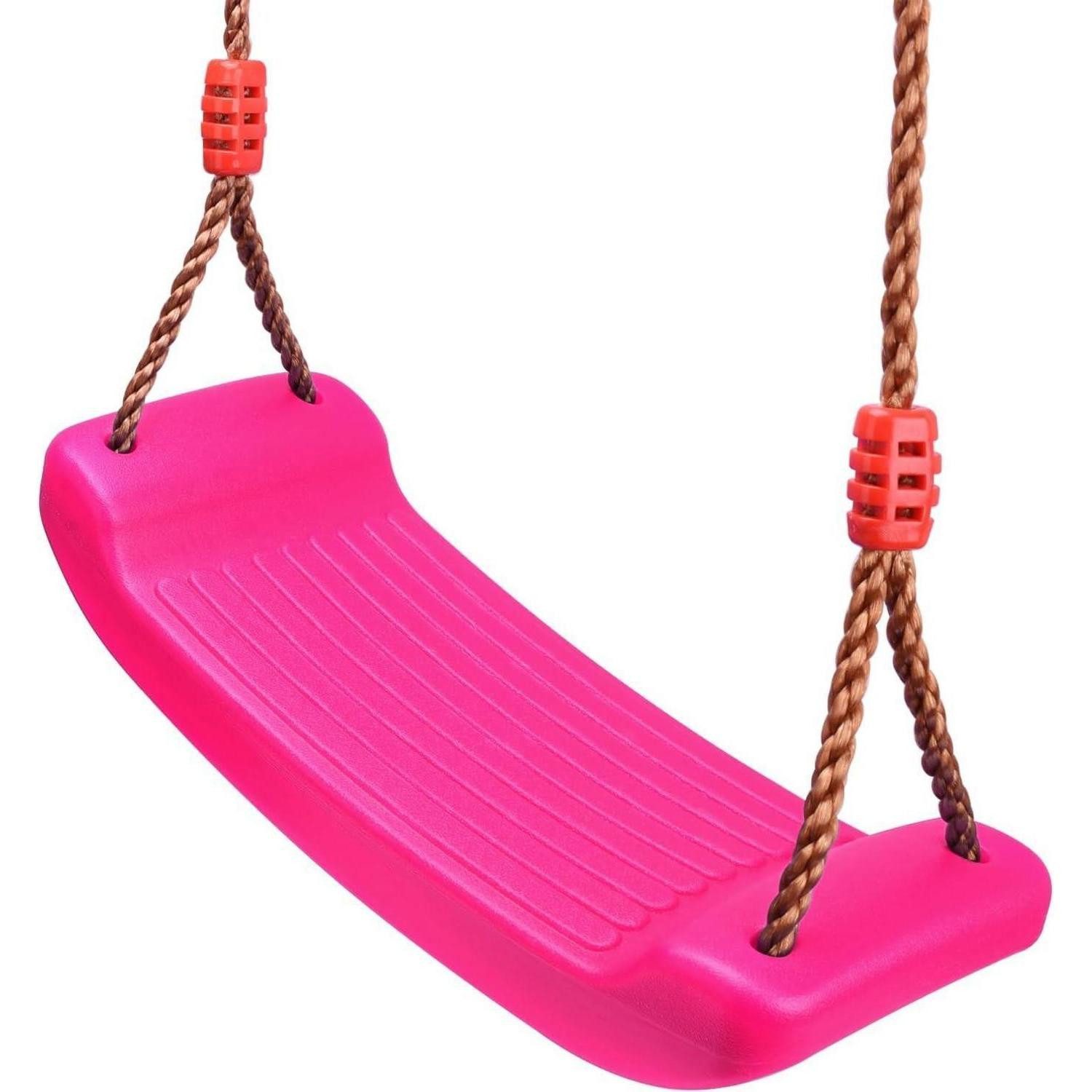 LuxusKollektion Einzelschaukel Schaukel Schaukelsitz Schaukelbrett rutschfest Kunststoff Rosa