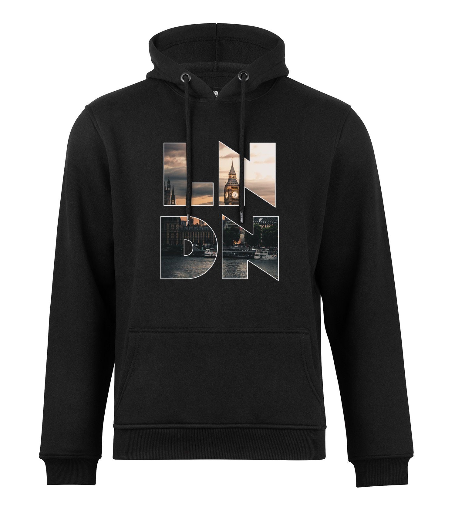 Cotton Prime® Hoodie Skyline London - Weltenbummler Kollektion mit weichem Innenfleece
