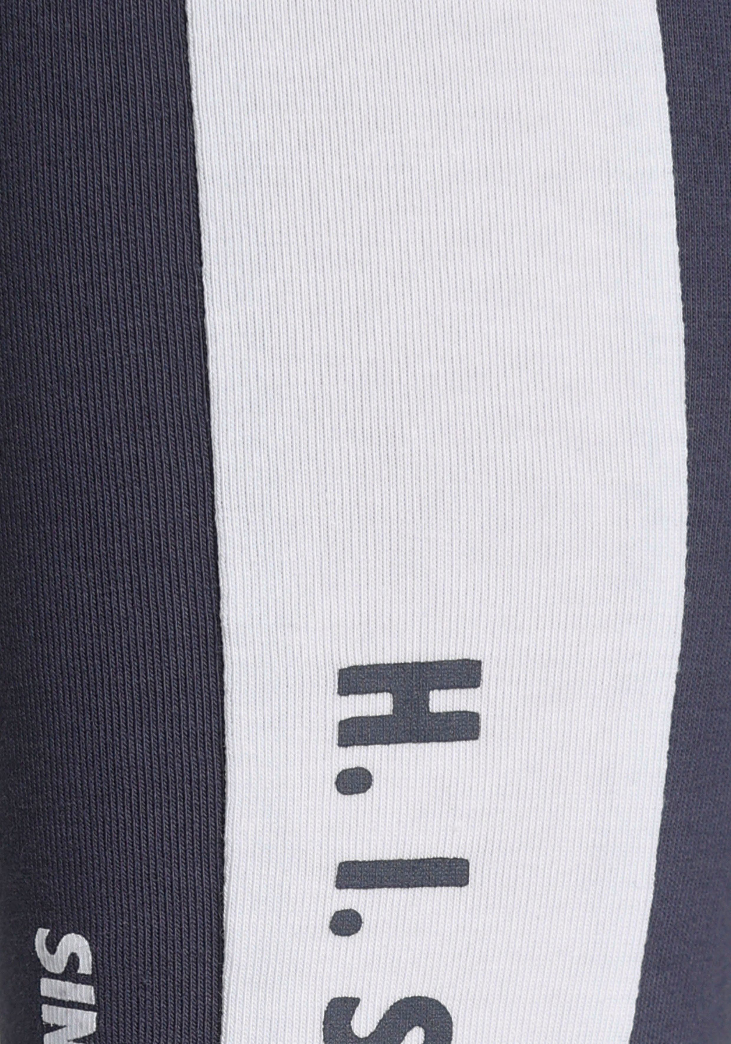 Logodruck mit weißem Leggings Seitenstreifen H.I.S und