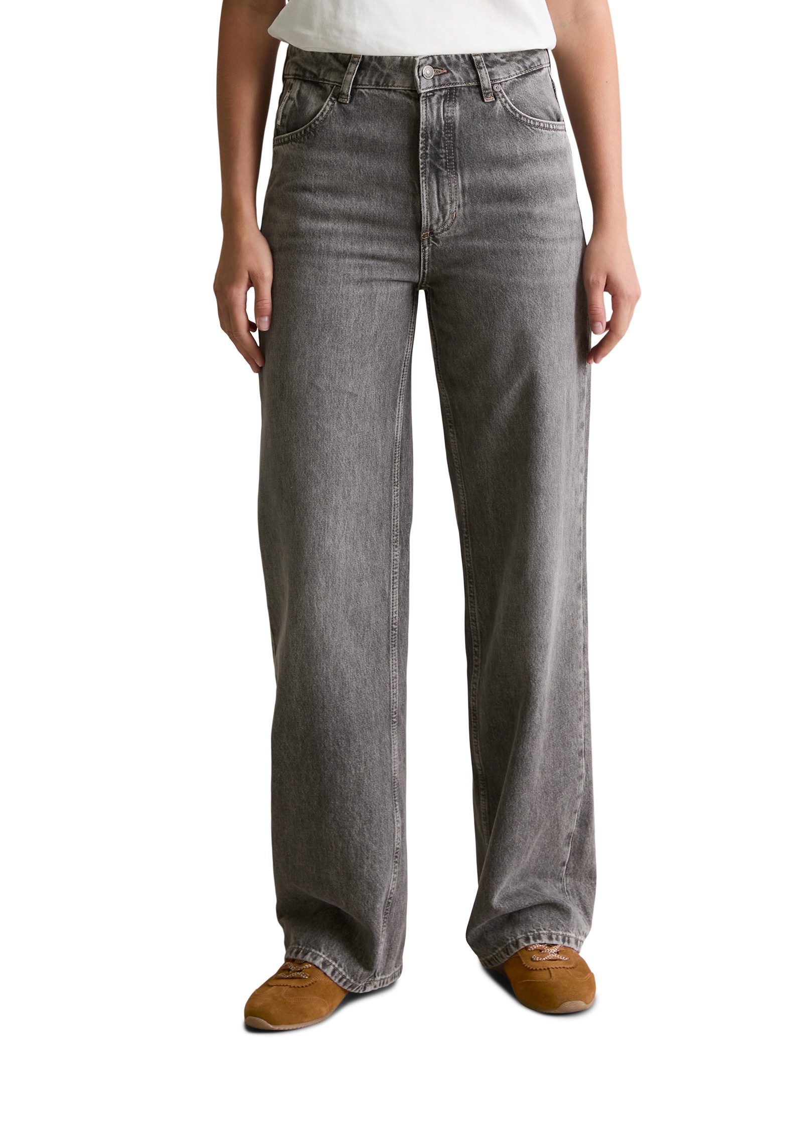 Marc O'Polo DENIM Weite Jeans Tomma aus Bio-Baumwolle ohne Stretch, High Wa günstig online kaufen