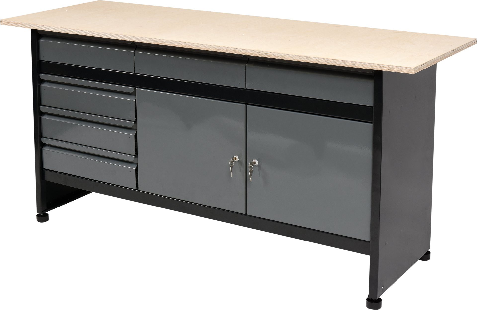 TRIZERATOP Werkbank Werkbank, Werktisch 1700x600x840mm, (Werkbank)