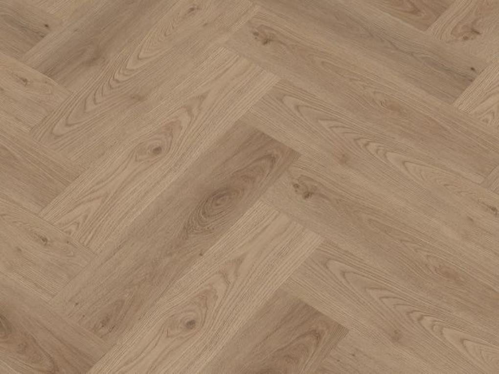 Check Vinylboden Herringbone Eiche – Fischgrät Klick Vinyl, robust -2072H;2074H:etc.-, inkl. Trittschall Premium, Packung, In 1 Packung: 20 Paneele - 1,752m², NK 42, 5,5 mm