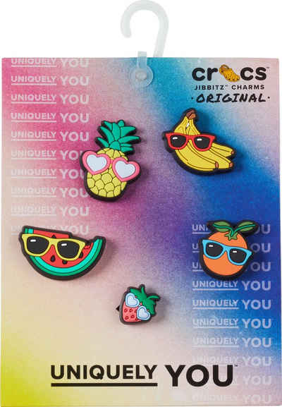 Crocs Schuhanstecker Jibbitz™ Cute Fruit with Sunnies (Set, 5-tlg., Kein Spielzeug. Nicht für Kinder unter 3 Jahren geeignet), mit verschiedenen Motiven
