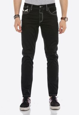 Cipo & Baxx Bequeme Jeans mit cooler Stickerei