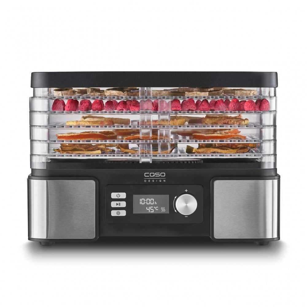 Caso Küchenmaschine, 450 W, ideal für die schonende Trocknung von Obst, Gemüse und Kräutern