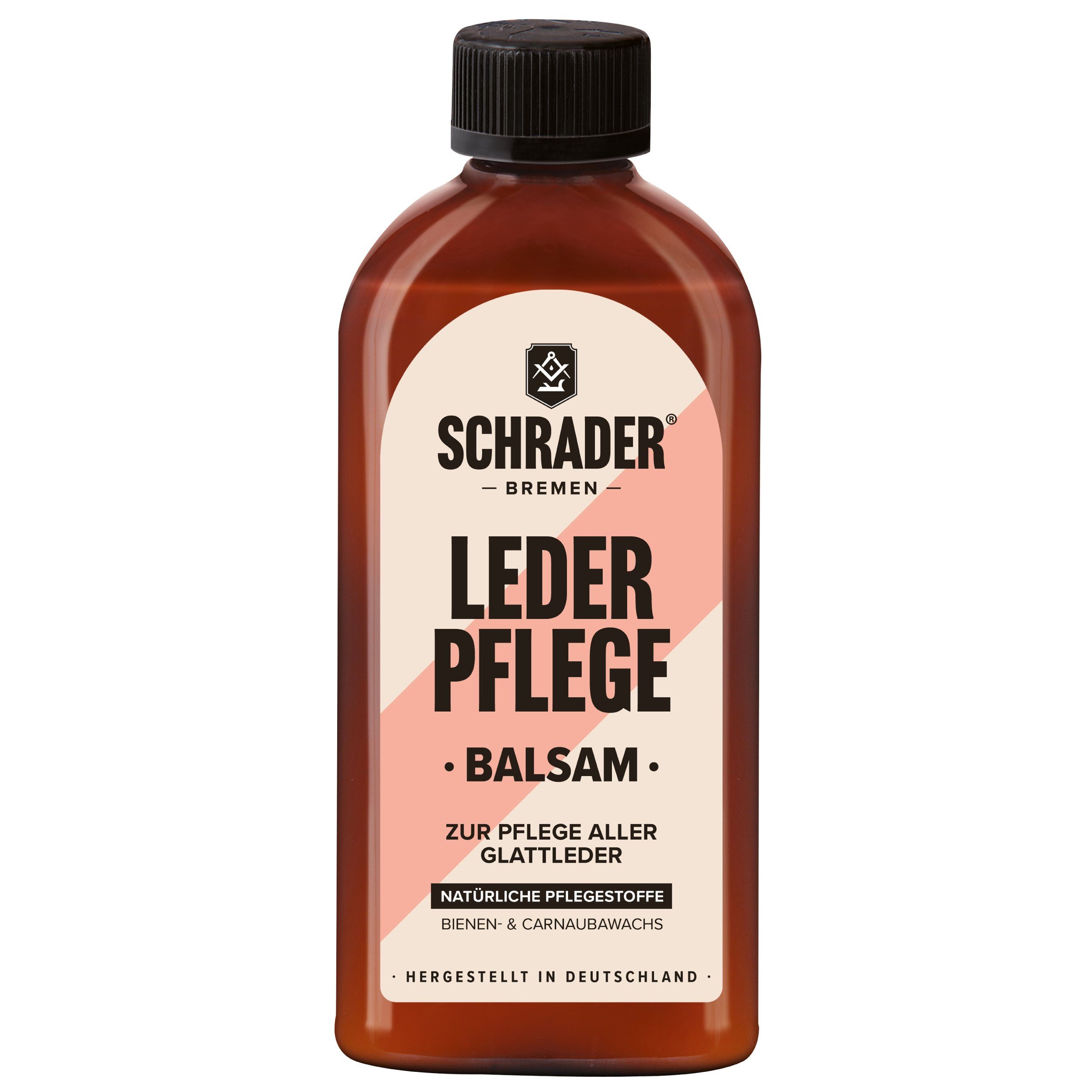 Schrader Leder Pflege Balsam - 250 ml Lederreiniger (für Ledermöbel & Lederkleidung - Made in Germany)