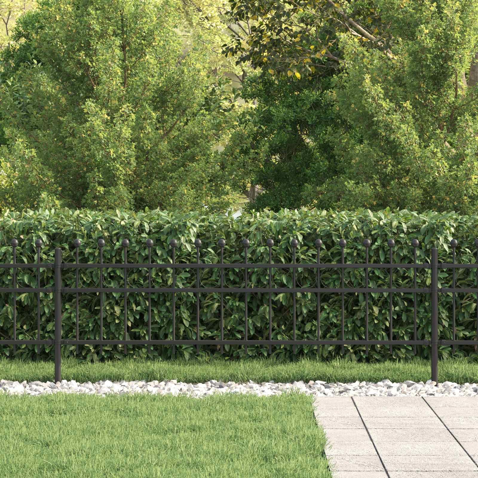 vidaXL Gartenzaun Ringzaun TILBURG Schwarz, (1-St)
