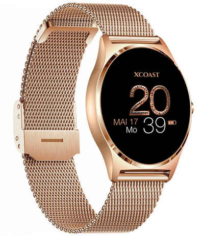 X-Watch JOLI XW PRO Damen Smartwatch (3,9 cm, iOS und Android) Diamond Black, Damen Smart Watch, Blutdruck, Puls, Kalorien, Schlaf, für iPhone/Huawei/Samsung uvm.