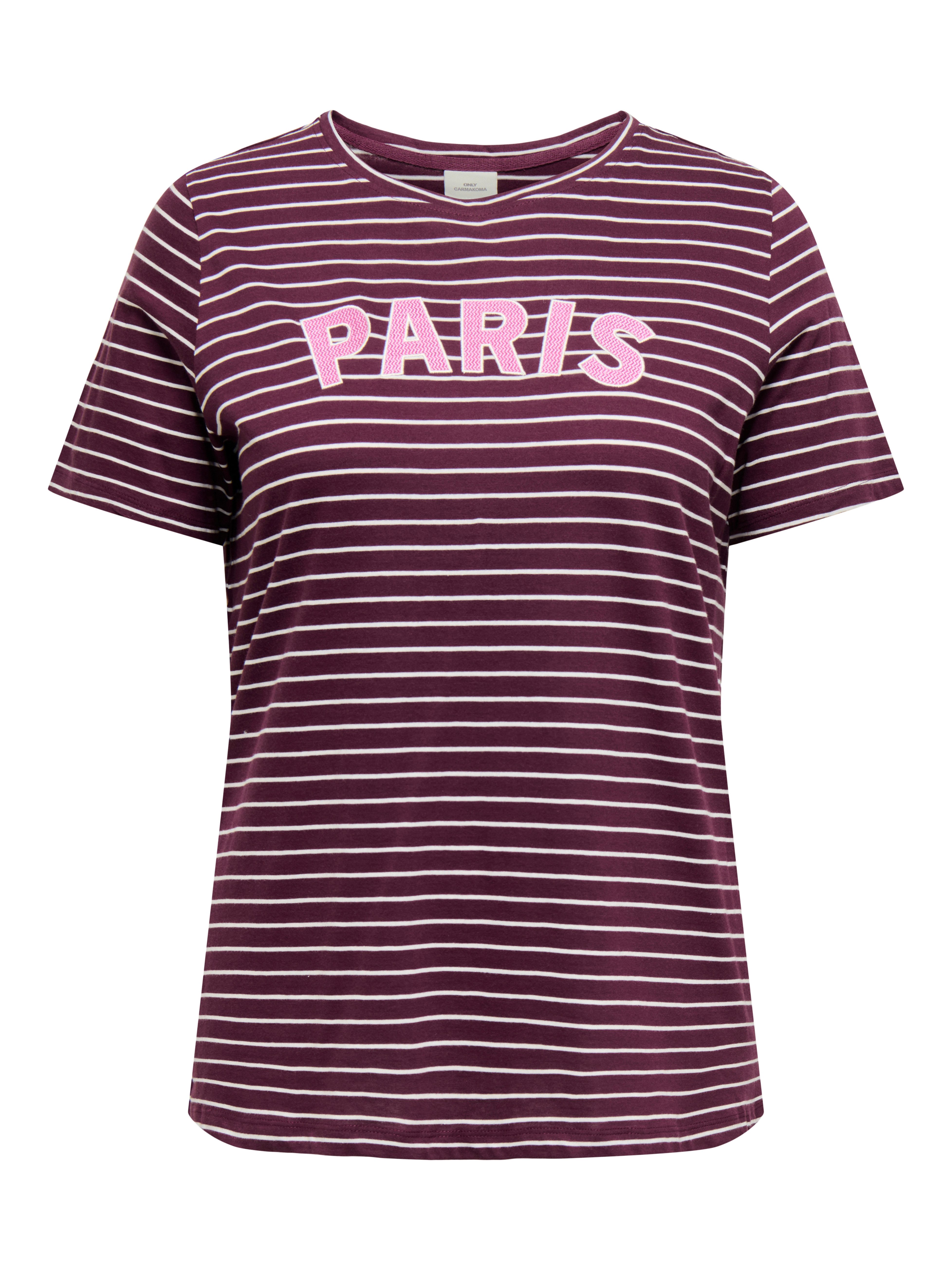 ONLY CARMAKOMA T-Shirt CARJOSHUA S/S O-NECK REG TEE JRS Baumwolle, Regular Fit