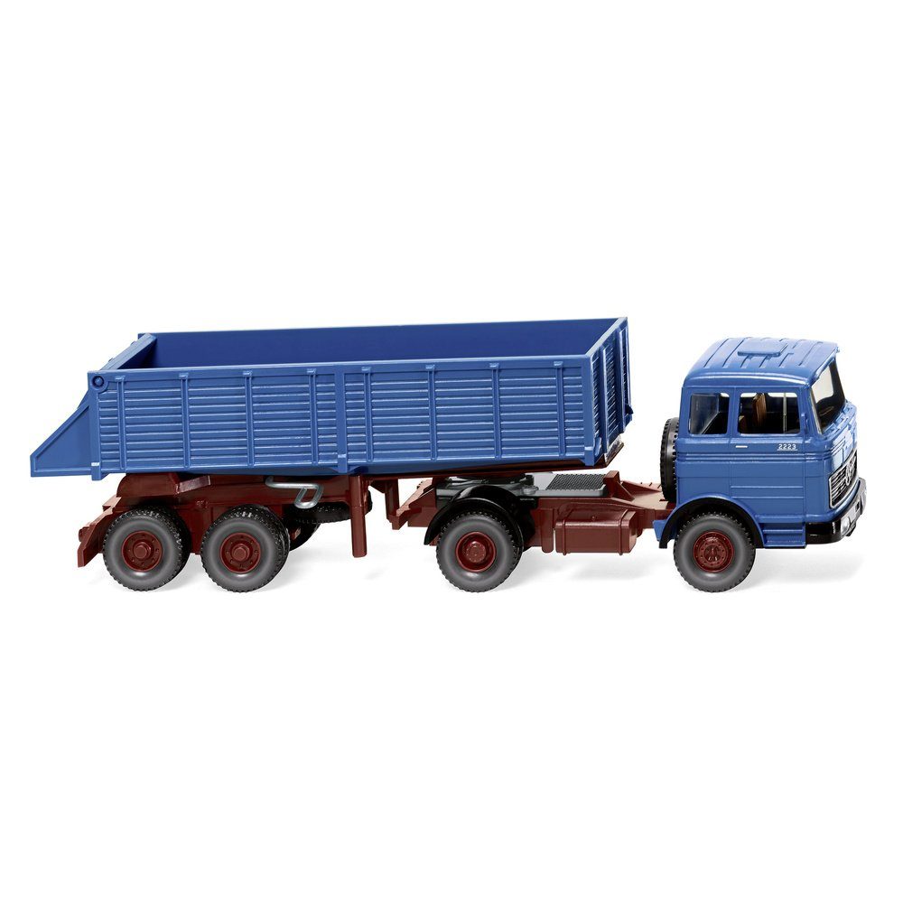Modelleisenbahn-Straße Wiking 0677 09 H0 LKW Modell Mercedes Benz Hinterkippersattelzug