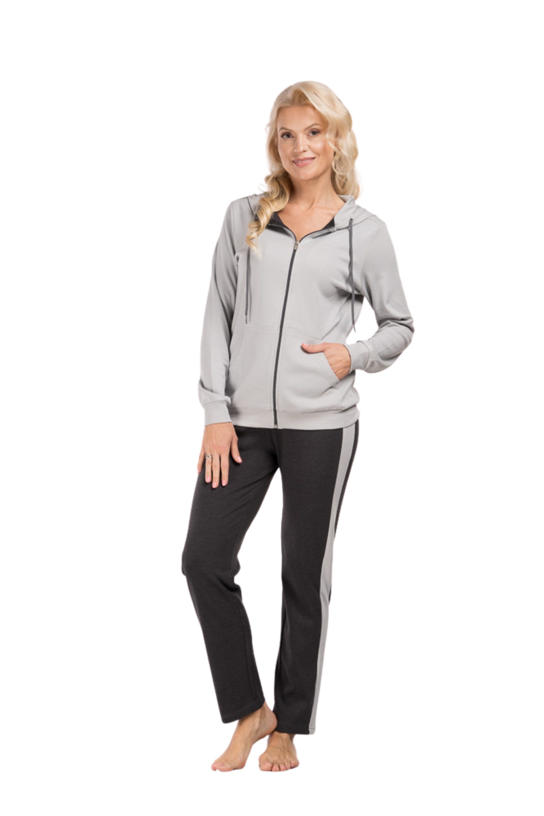 Consult-Tex Hausanzug Damen Hausanzug Homewear Suit DW100 (Spar-Set) Mit Reißverschluß