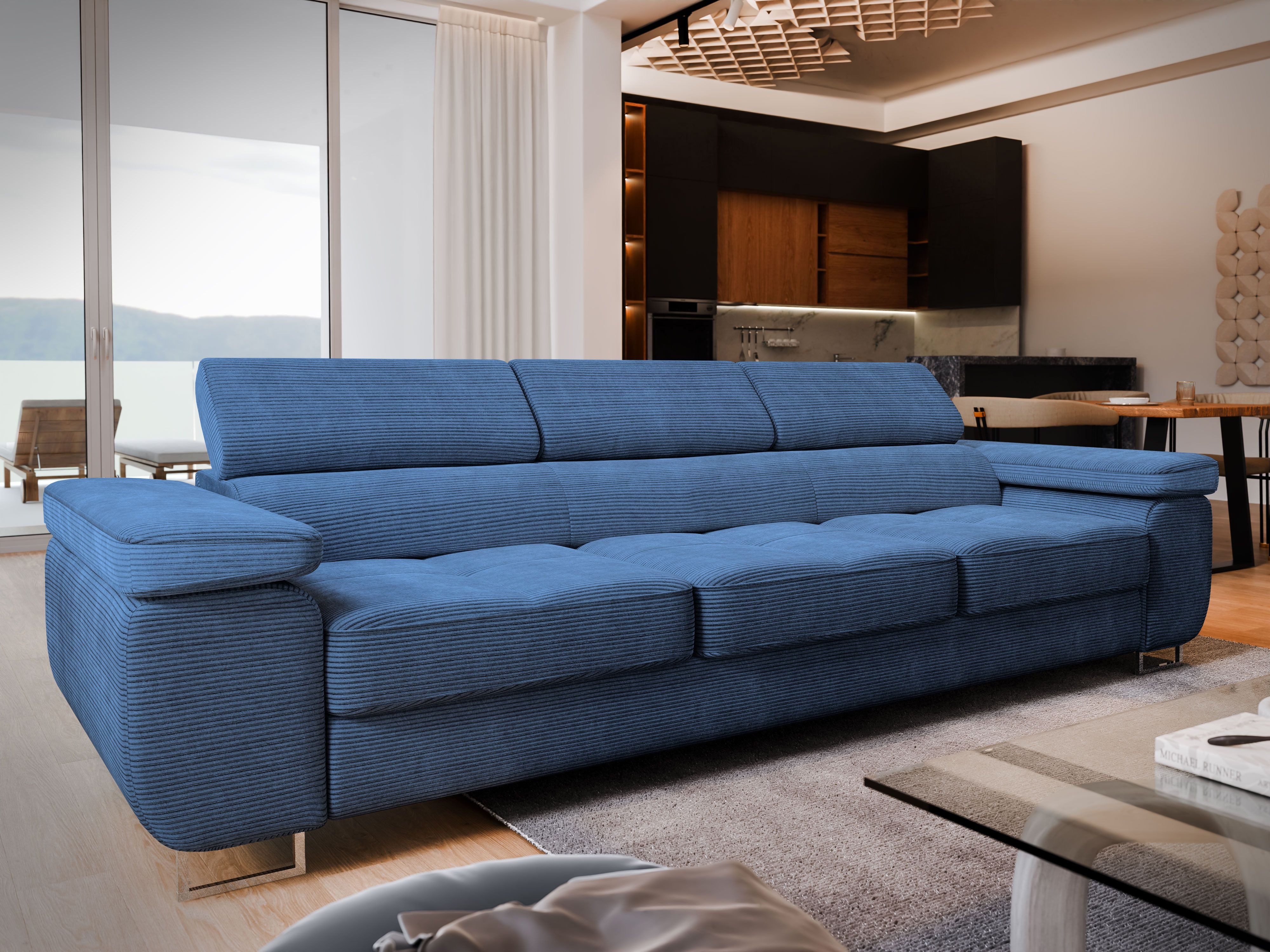 Masseno Sofa MOSINE mit Schlaffunktion, Schlafsofa, Wohnzimmersofa, Couch, günstig online kaufen