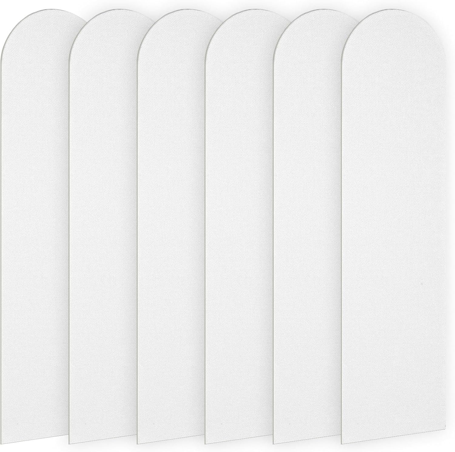 FELIXLEO 3D Wandpaneel 3D Wandpaneele, 6 Stück 60x15cm XPE Schaum Wandpolsterung, weiß, (1-tlg)