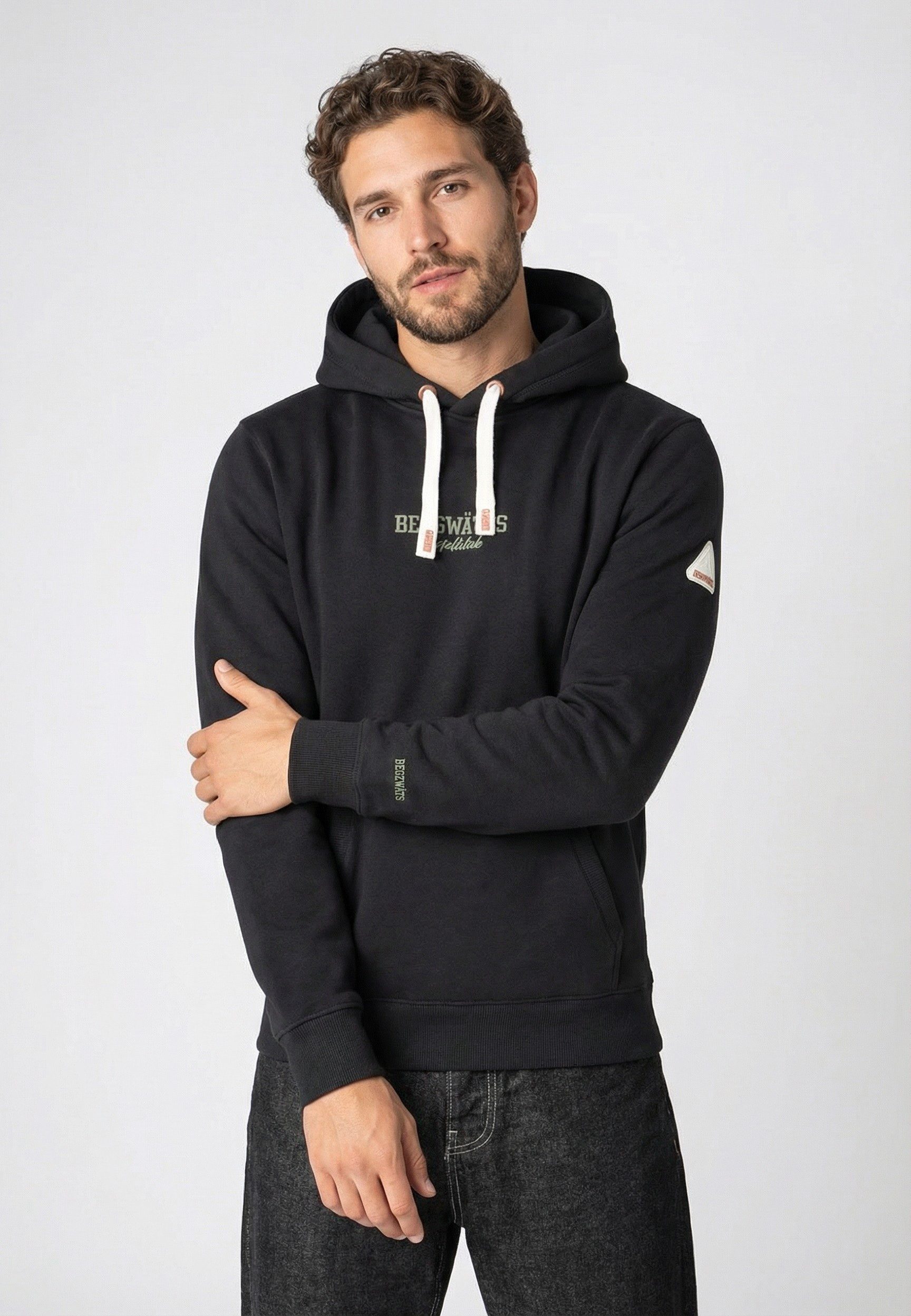 SUBLEVEL Kapuzenpullover Herren Kapuzenpullover mit Berge Print Sweater, Ka günstig online kaufen
