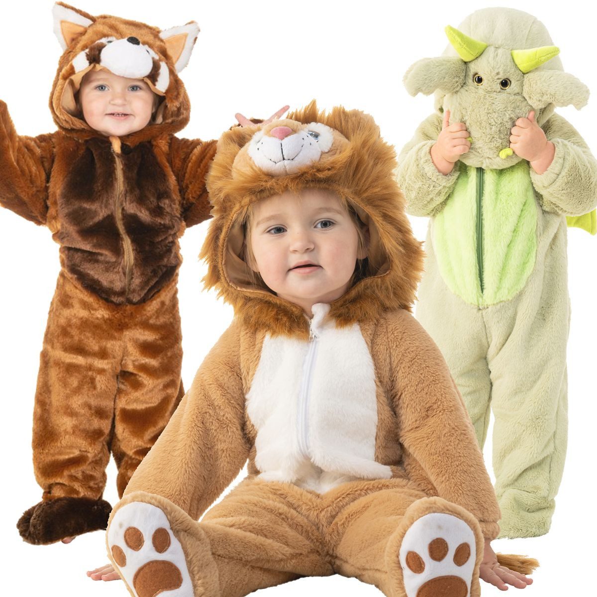 CHAKS Kostüm Kleiner Drache für Babys & Kleinkinder Halloween Fasching Karneval