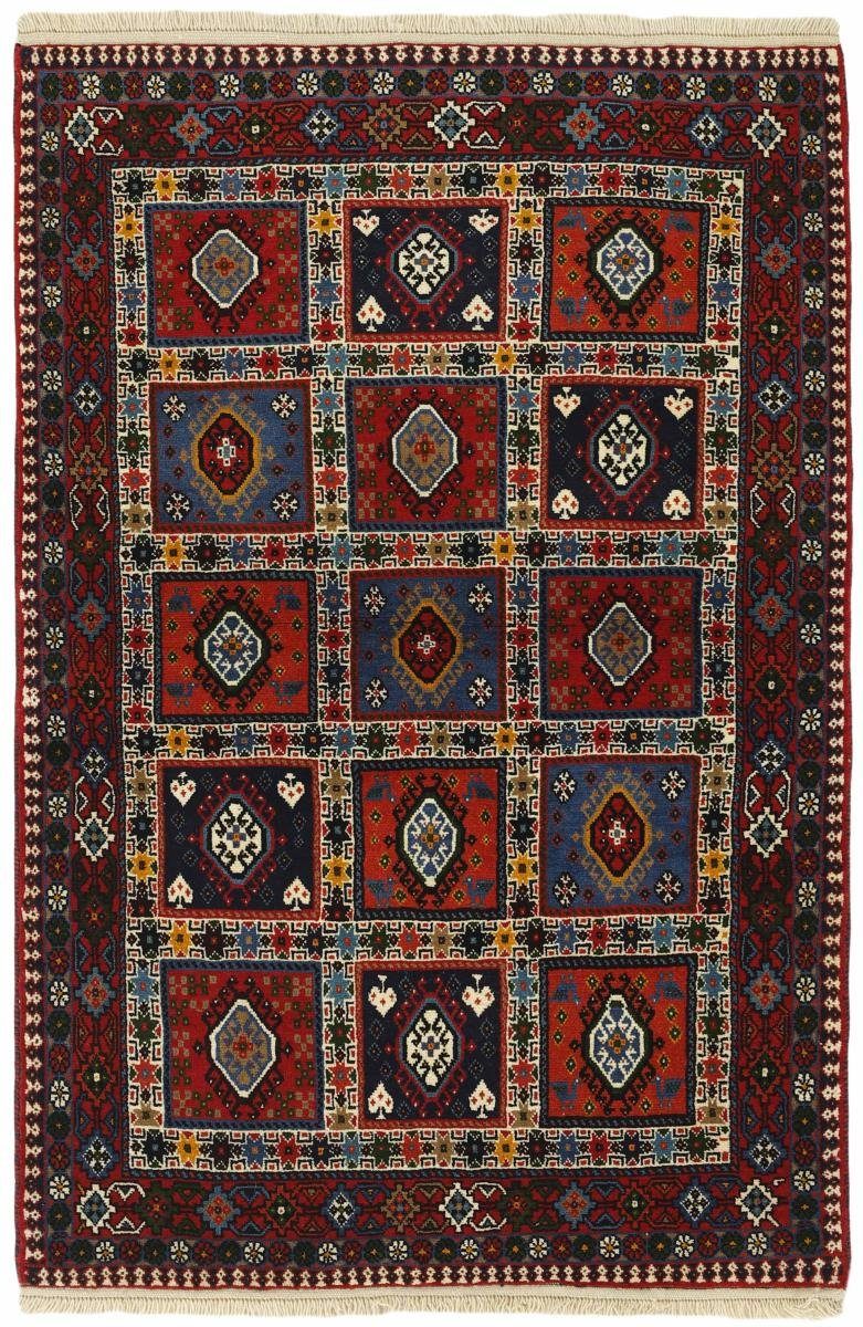 Orientteppich Yalameh 103x157 Handgeknüpfter Orientteppich / Perserteppich, Nain Trading, rechteckig, Höhe: 12 mm