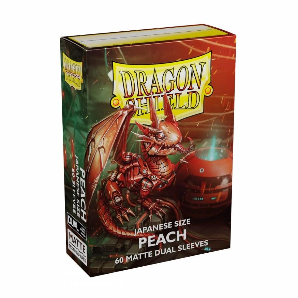 Arcane Tinmen Spiel, Dragon Shield - Japanese Art Sleeves Matte Dual - Peach (60)