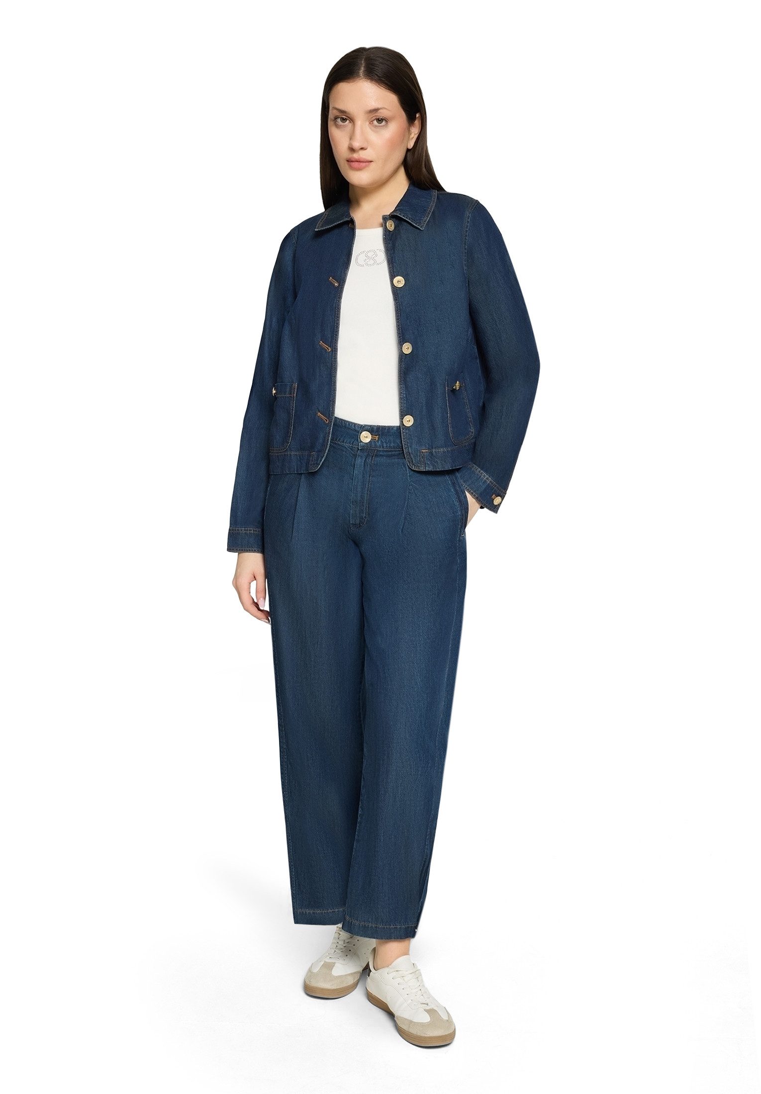 Jackenblazer Damen mit aufgesetzten Taschen