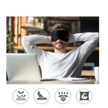 Truyuety Augenmaske 2 Pack natürliche reine Seide Augenmaske mit verstellbarem Gurt
