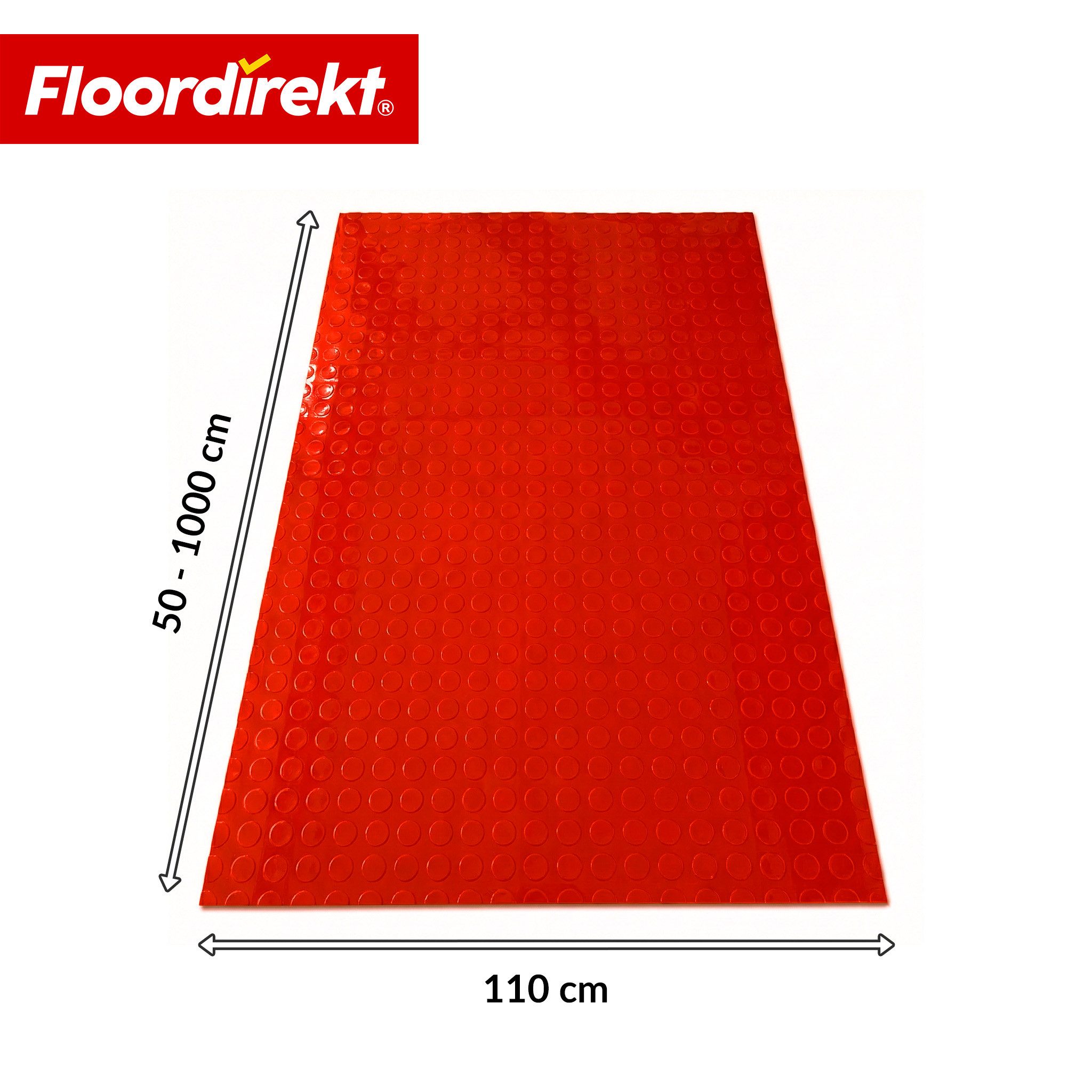Floordirekt Vinylboden PVC-Bodenbelag Coin Mirror Optik Flachnoppen 110 cm Breite rutschfest, Abriebarm & langlebig, vielseitig einsetzbar
