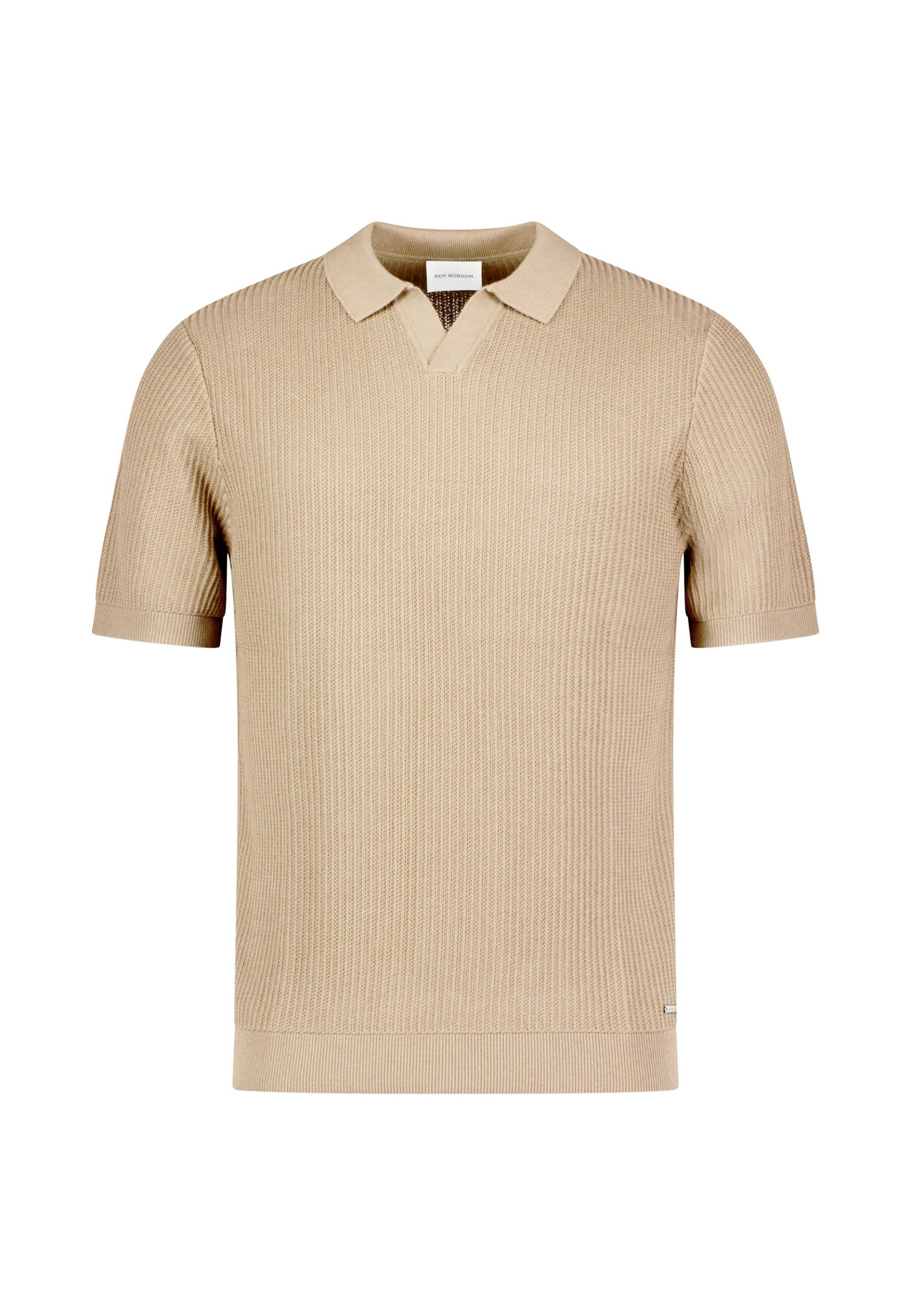 Strickpullover Polo-Pullover mit 1/2 Arm - Casual Fit