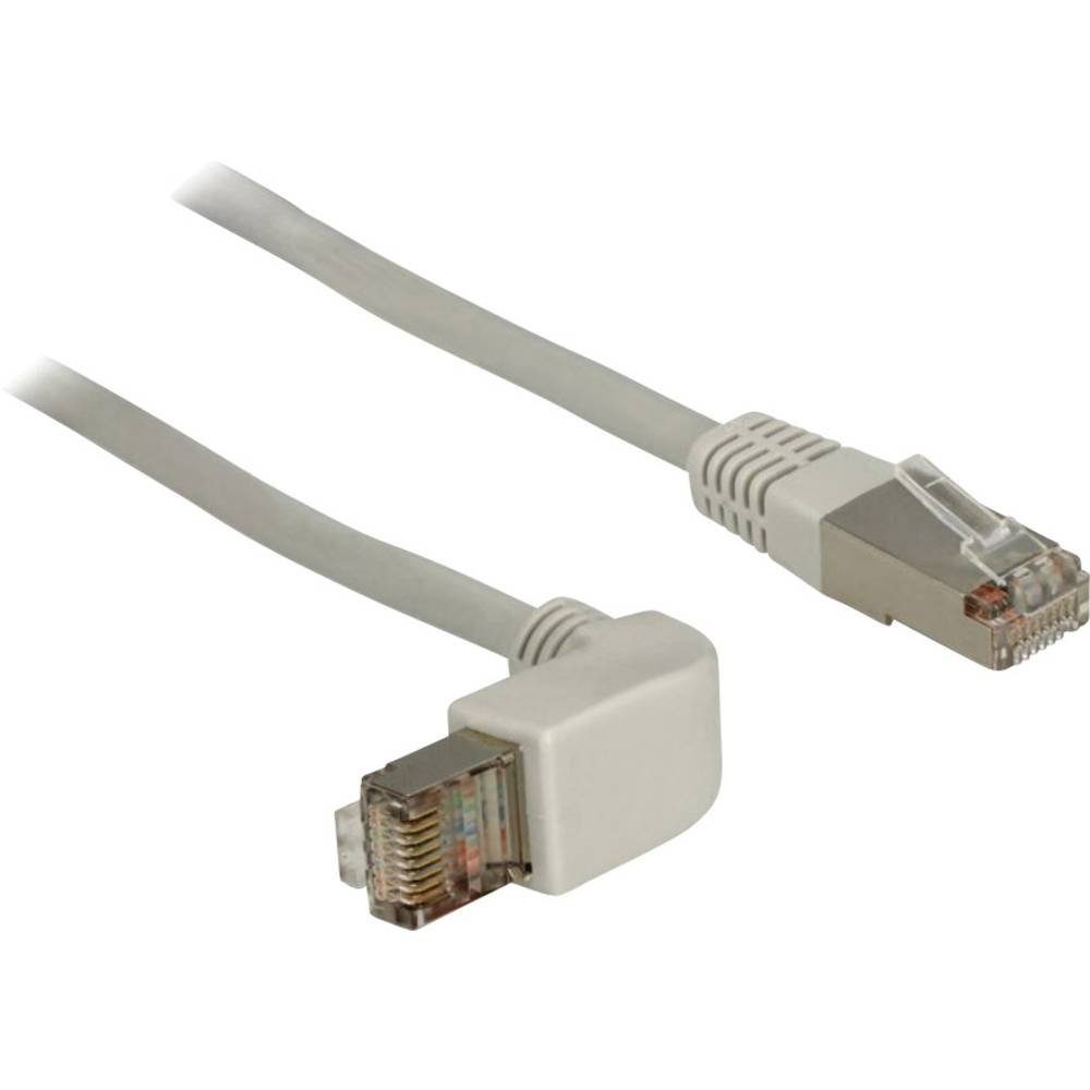 Delock Kabel RJ45 Cat.5e SFTP gewinkelt / gerade 1 m 83515 LAN-Kabel